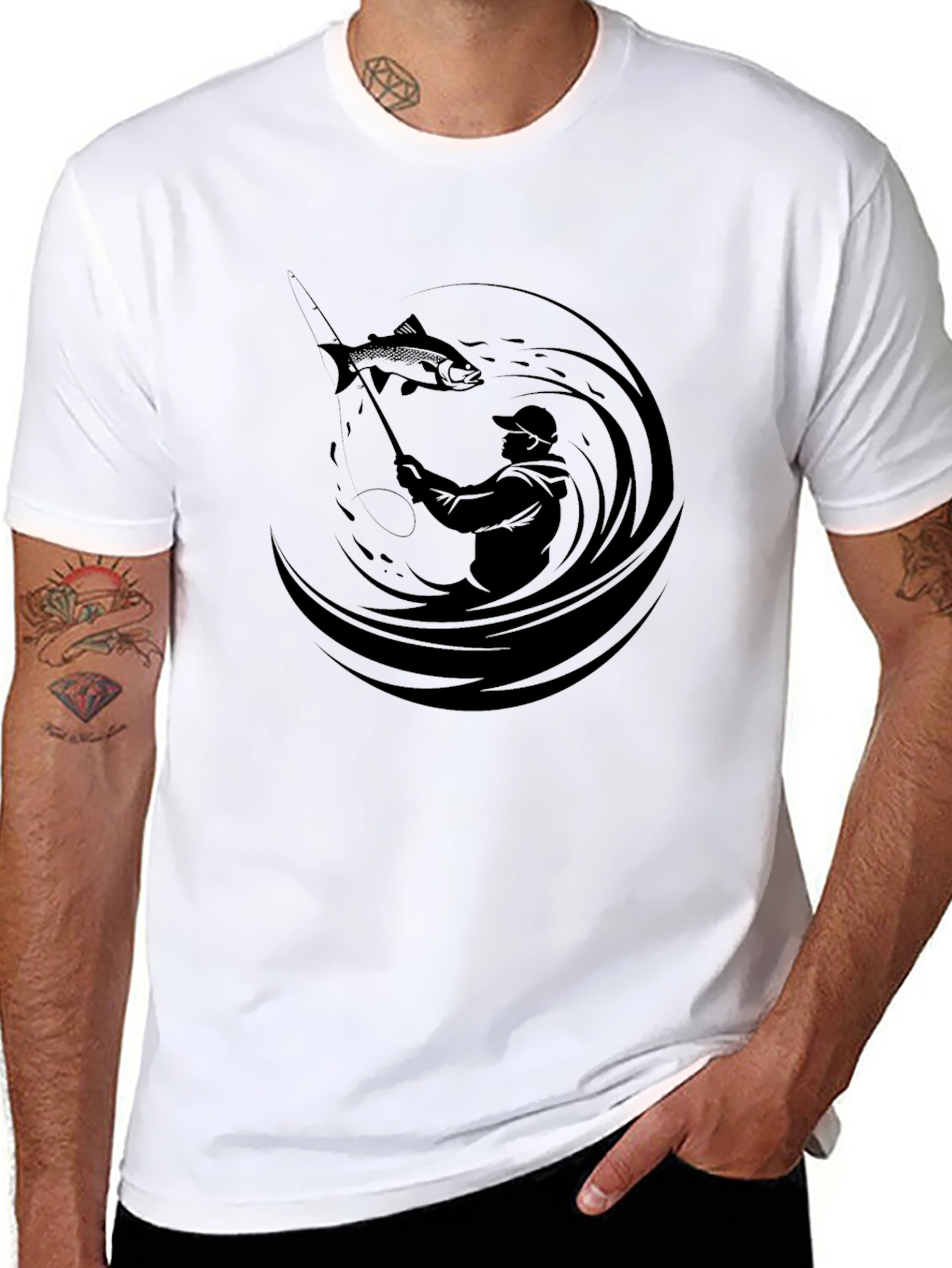 Angler Graphic Tee - Fishermans Catch T-Shirt