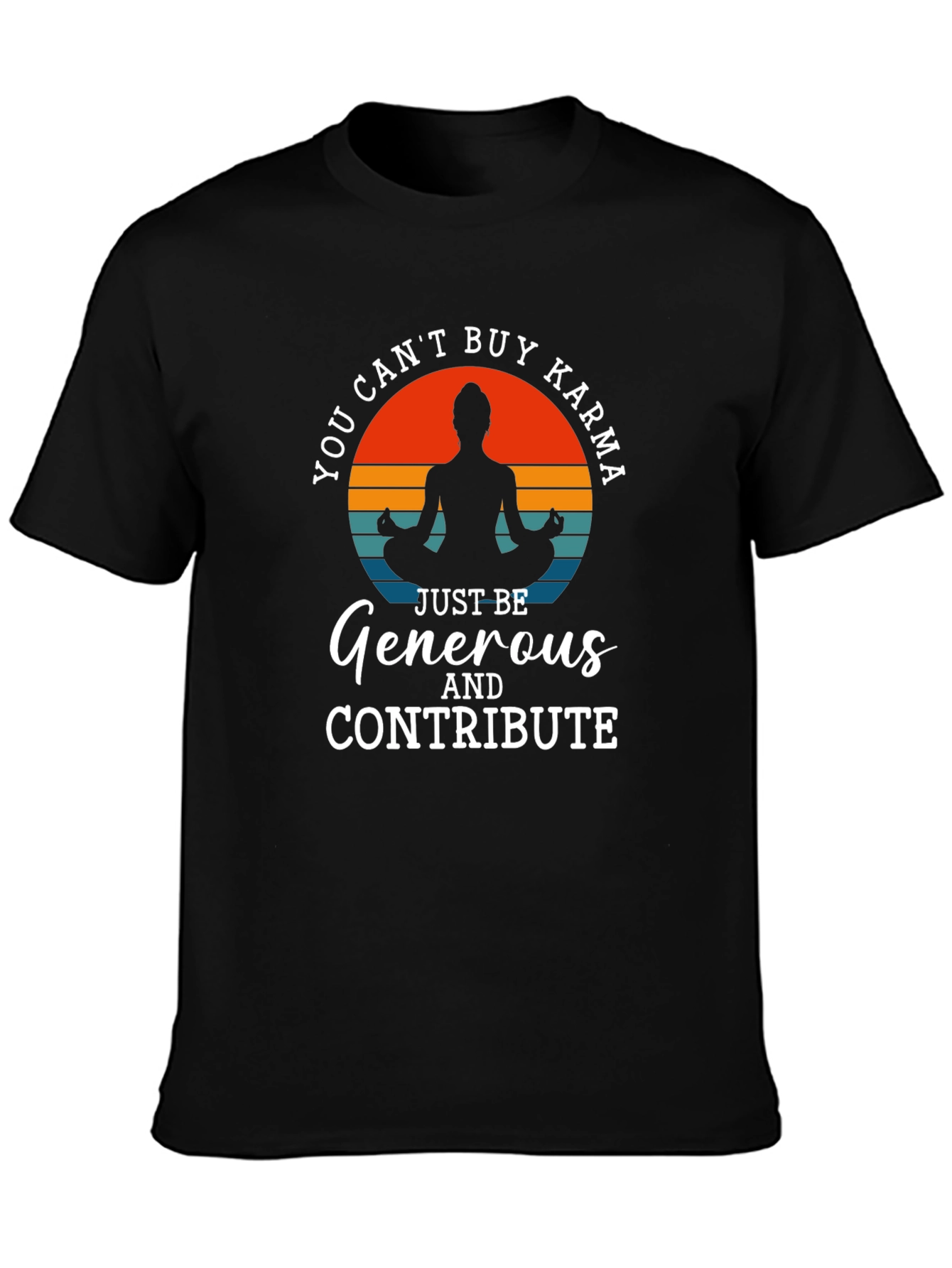 Karma Yoga T-Shirt - Generous Contributor Design