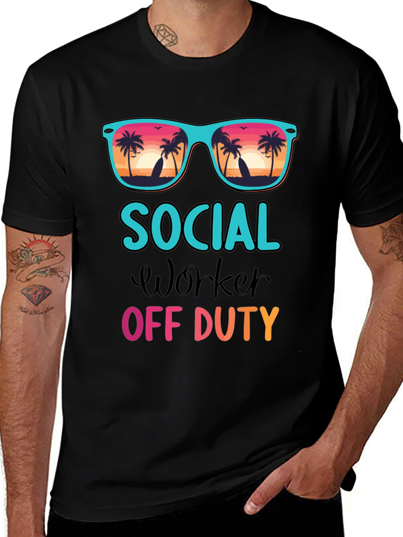 Social Worker Off Duty Graphic Tee