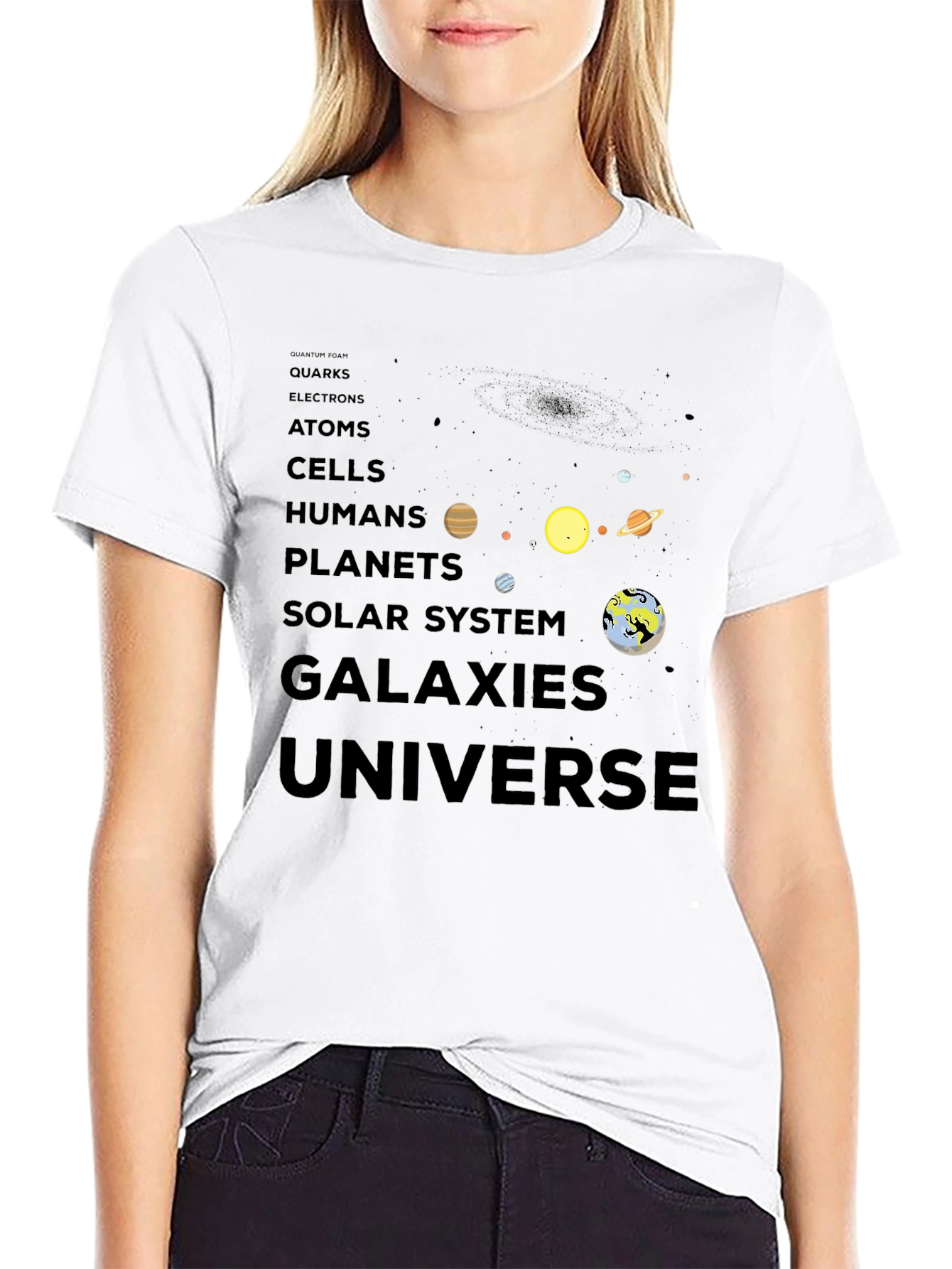 Universe Evolution Black T-Shirt