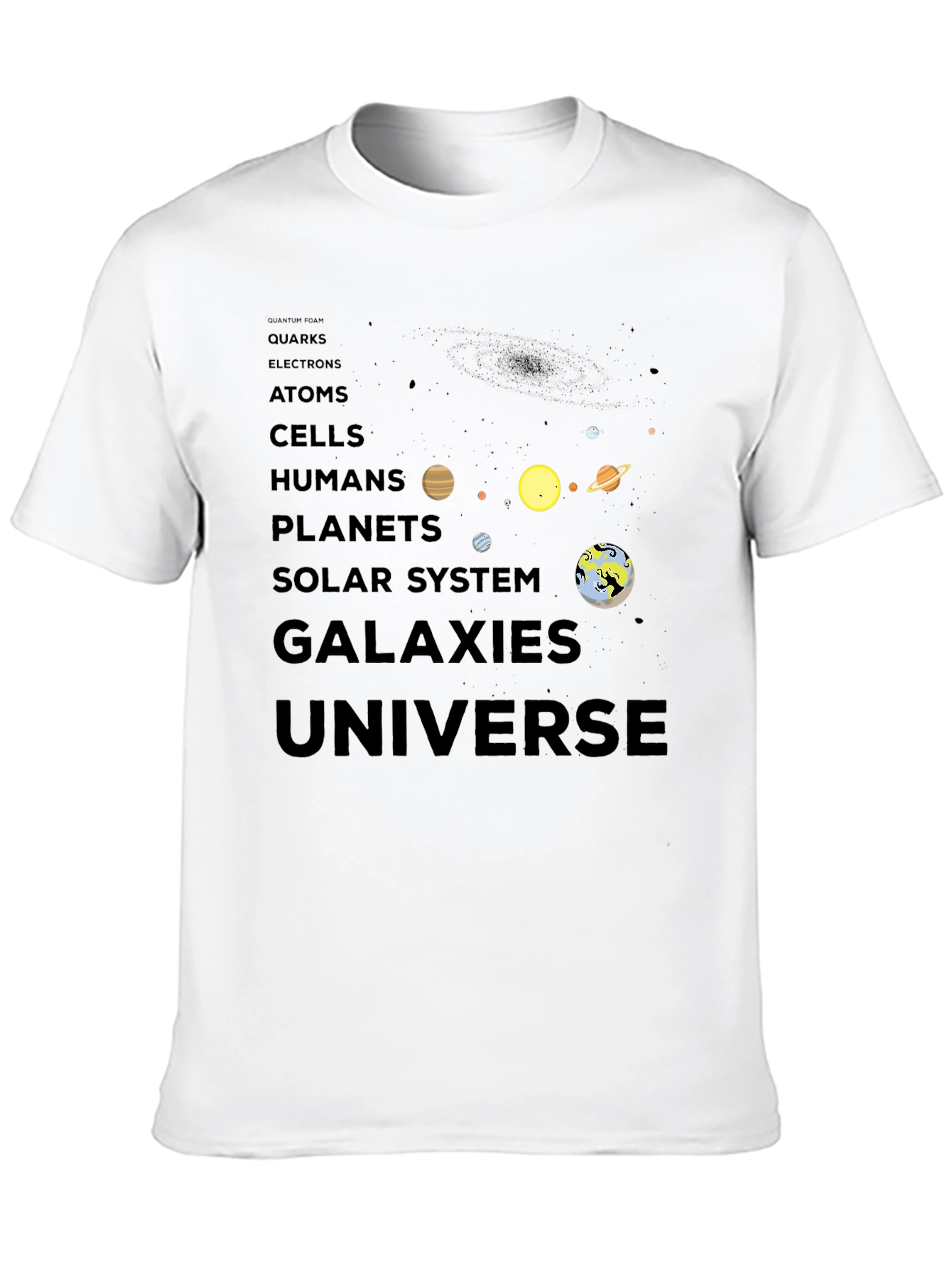 Universe Evolution Black T-Shirt