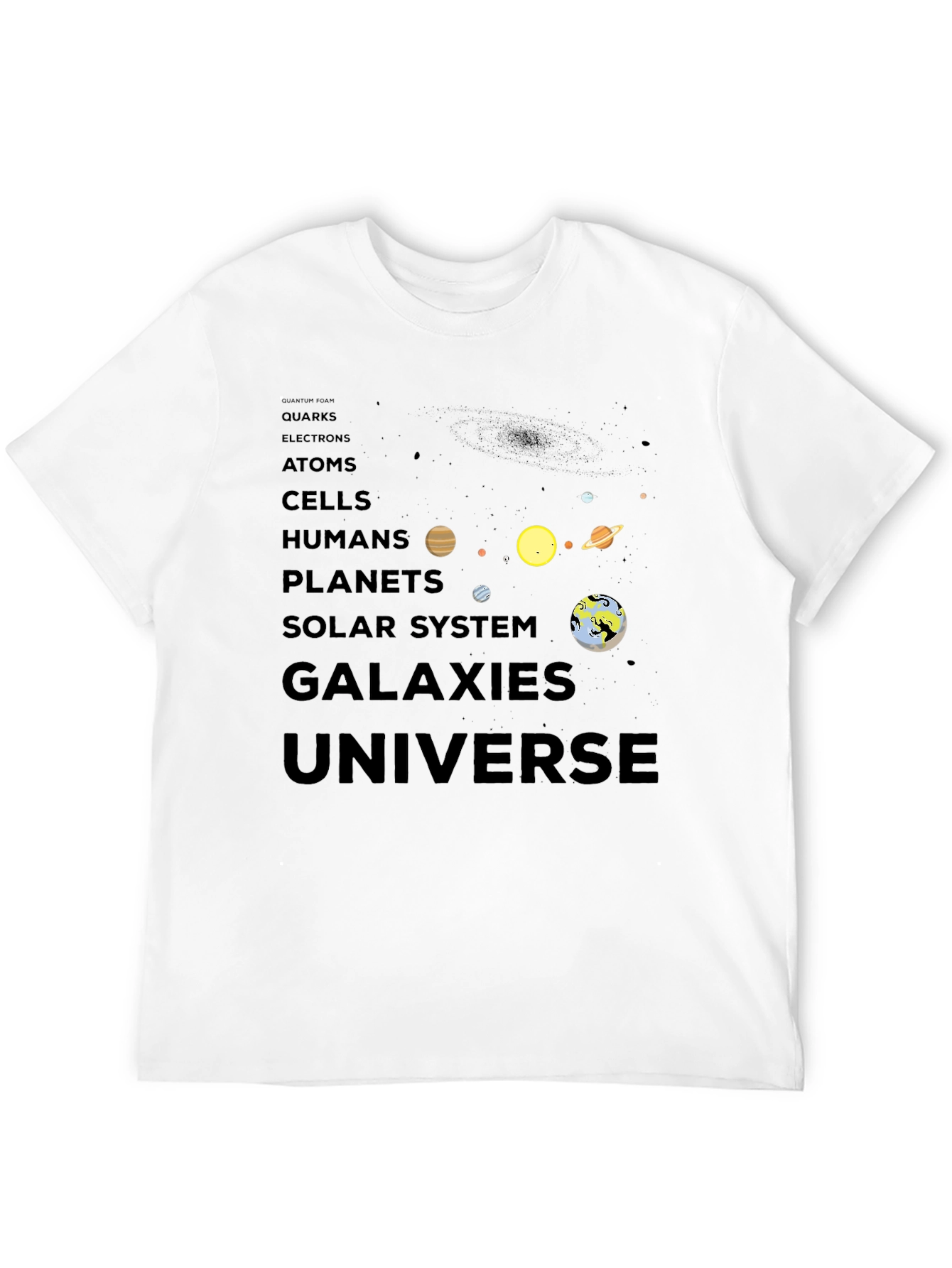 Universe Evolution Black T-Shirt
