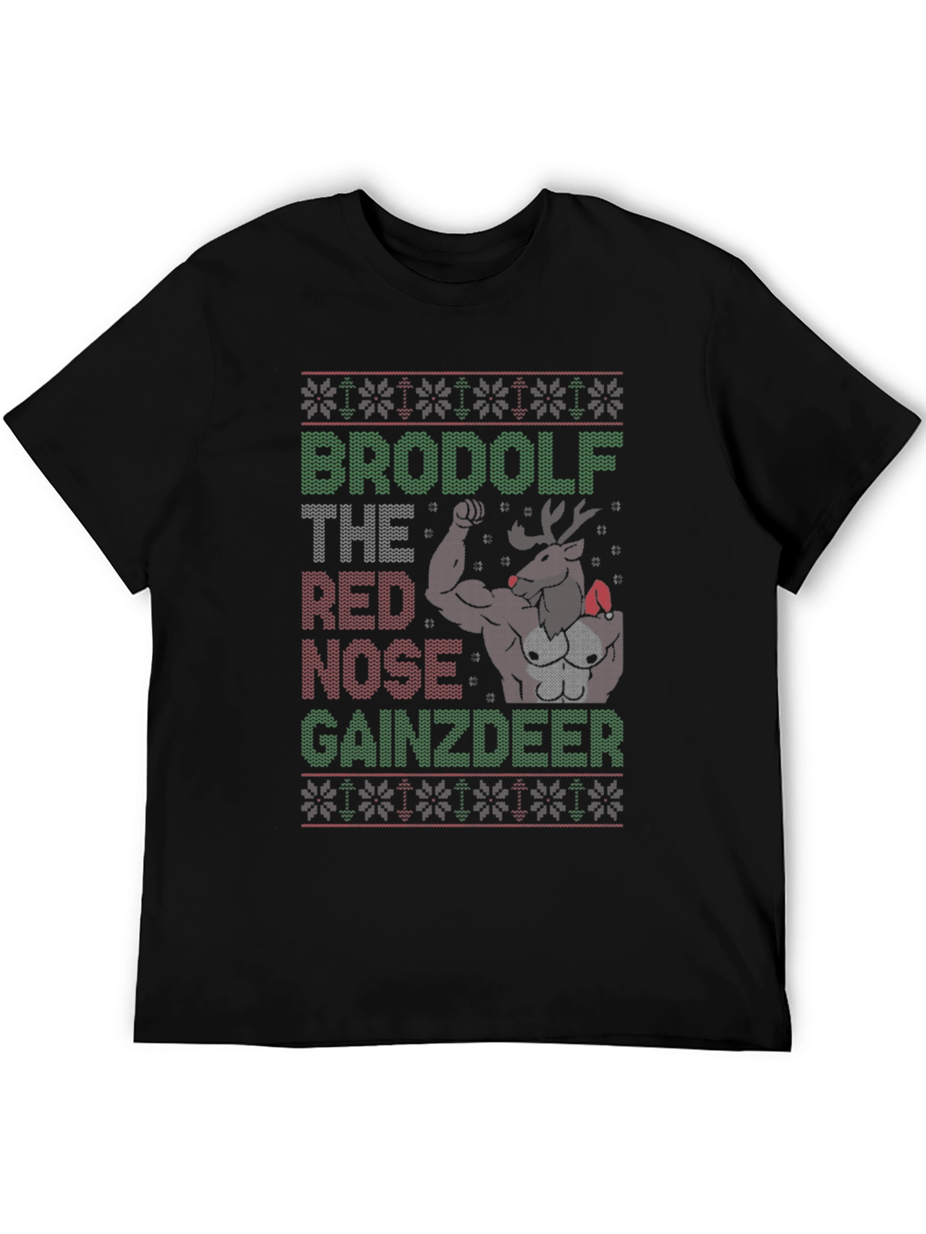BroDolf Gainzdeer Ugly Christmas T-Shirt