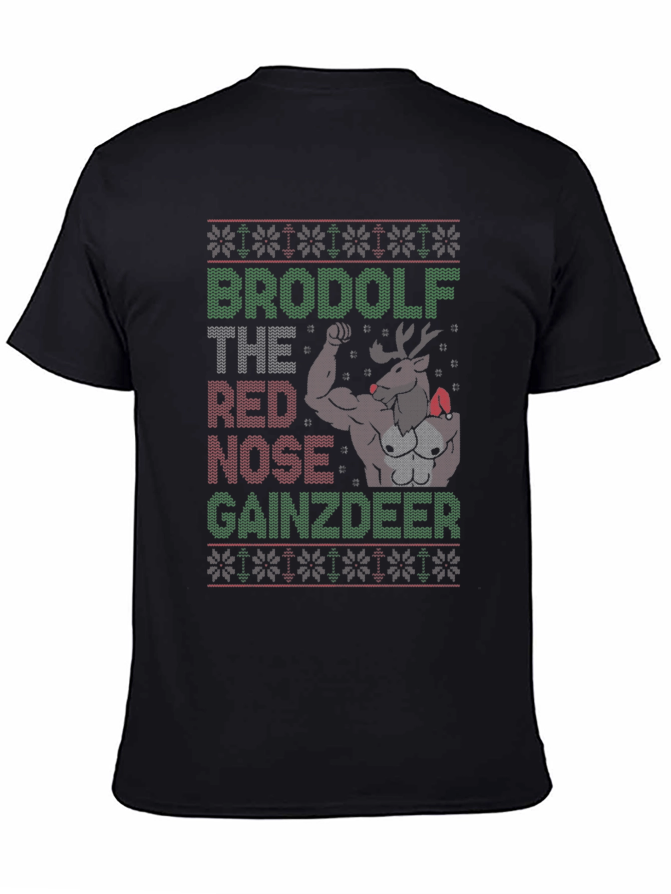 BroDolf Gainzdeer Ugly Christmas T-Shirt