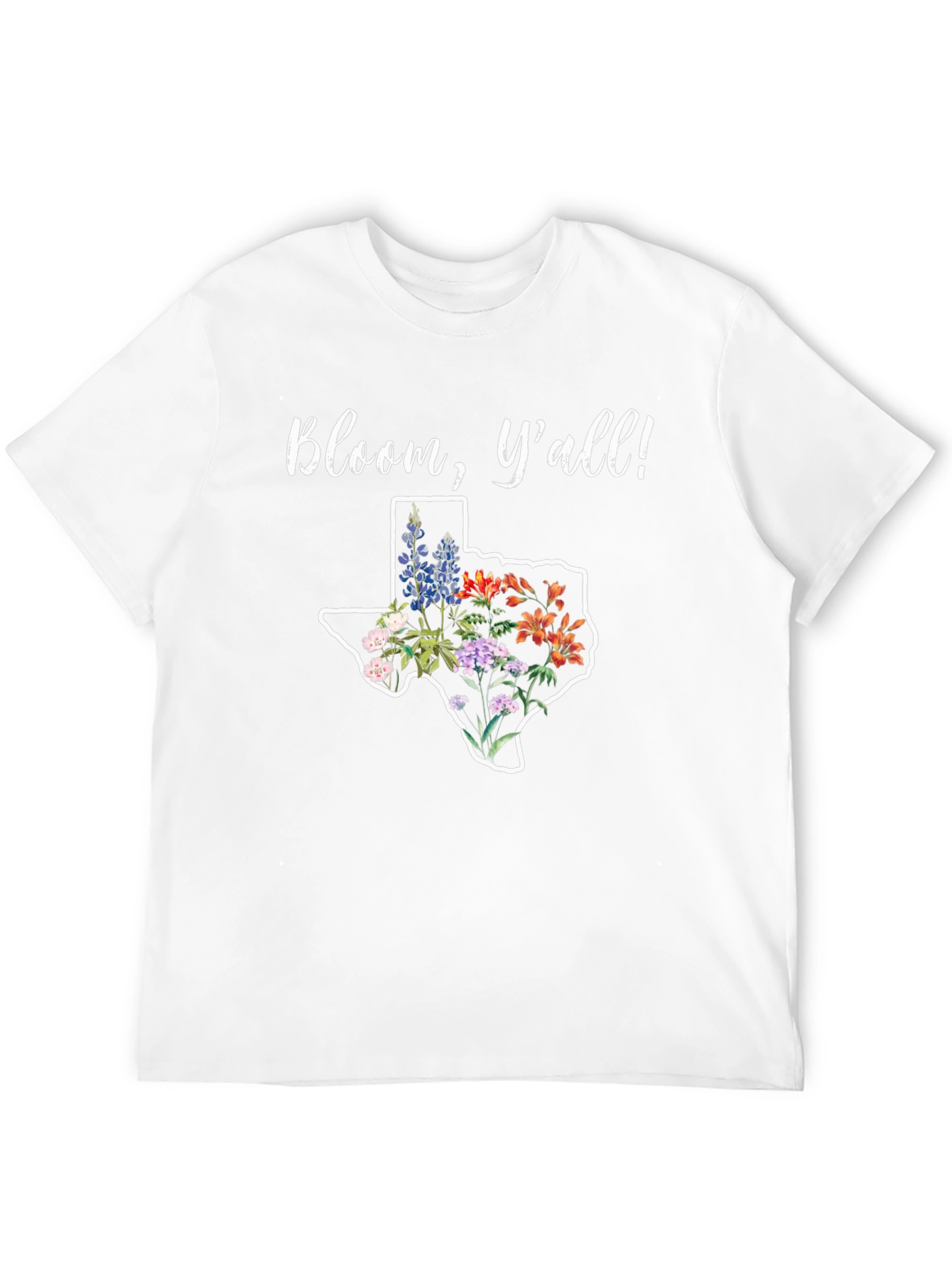 Bloom Yall! Texas Flowers Graphic T-Shirt