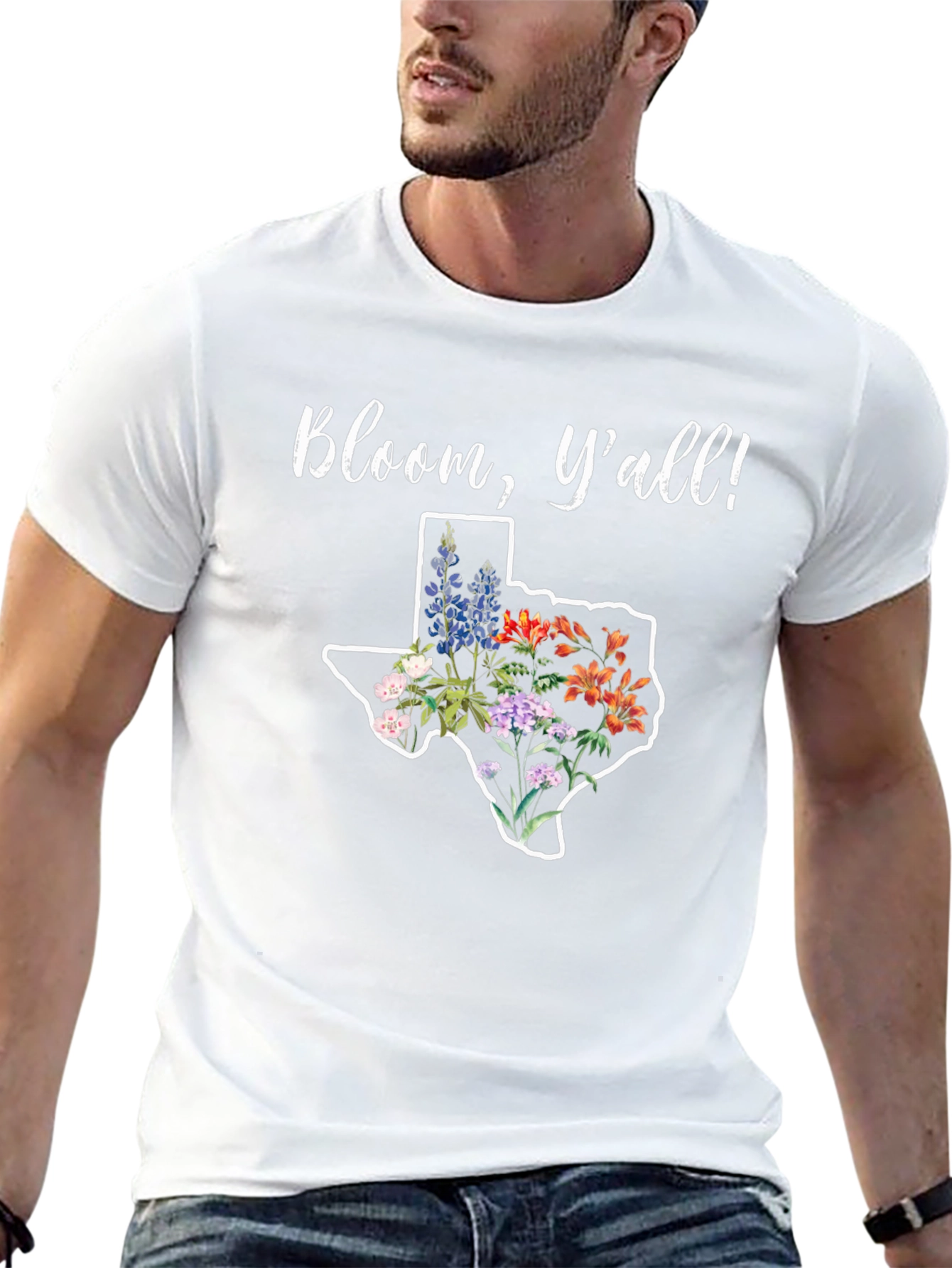Bloom Yall! Texas Flowers Graphic T-Shirt