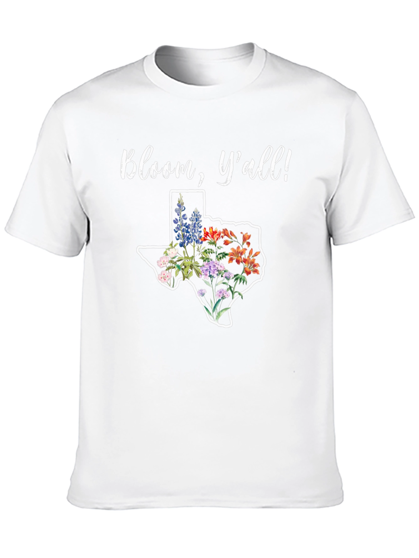 Bloom Yall! Texas Flowers Graphic T-Shirt