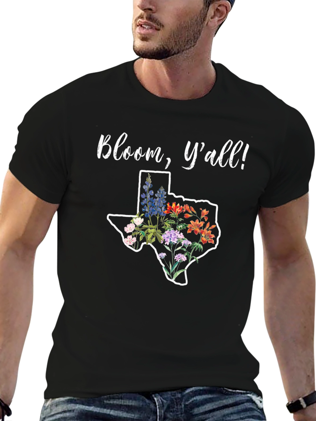 Bloom Yall! Texas Flowers Graphic T-Shirt