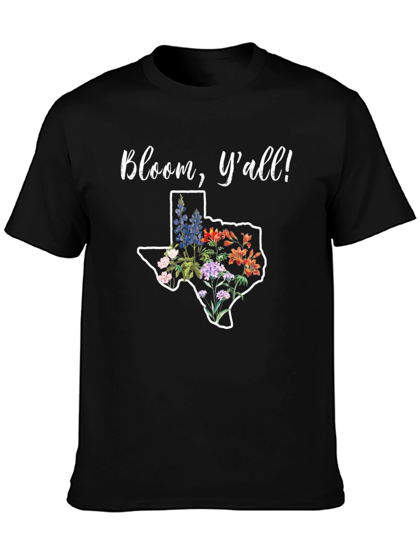 Bloom Yall! Texas Flowers Graphic T-Shirt