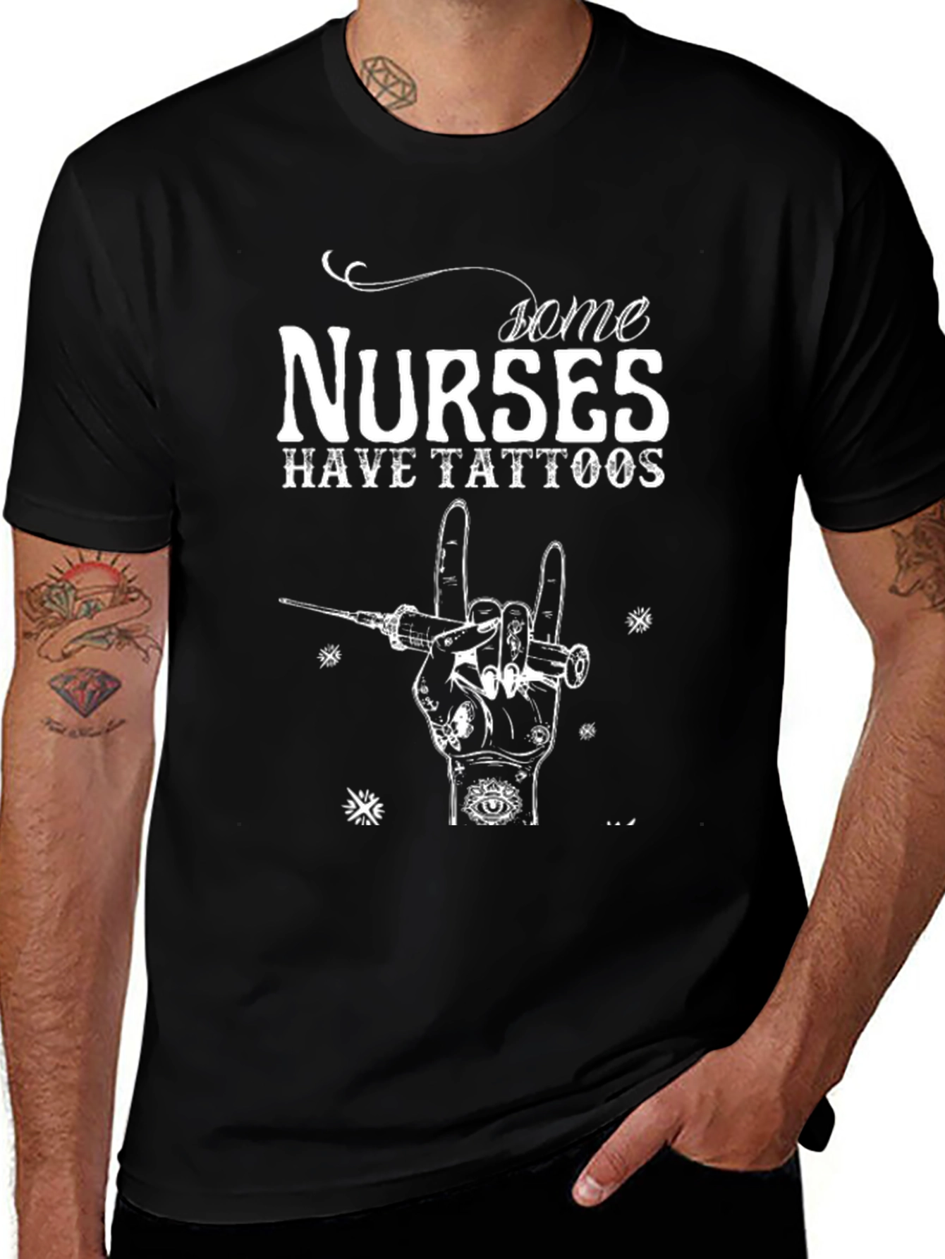 Some Nurses Have Tattoos Graphic T-Shirt