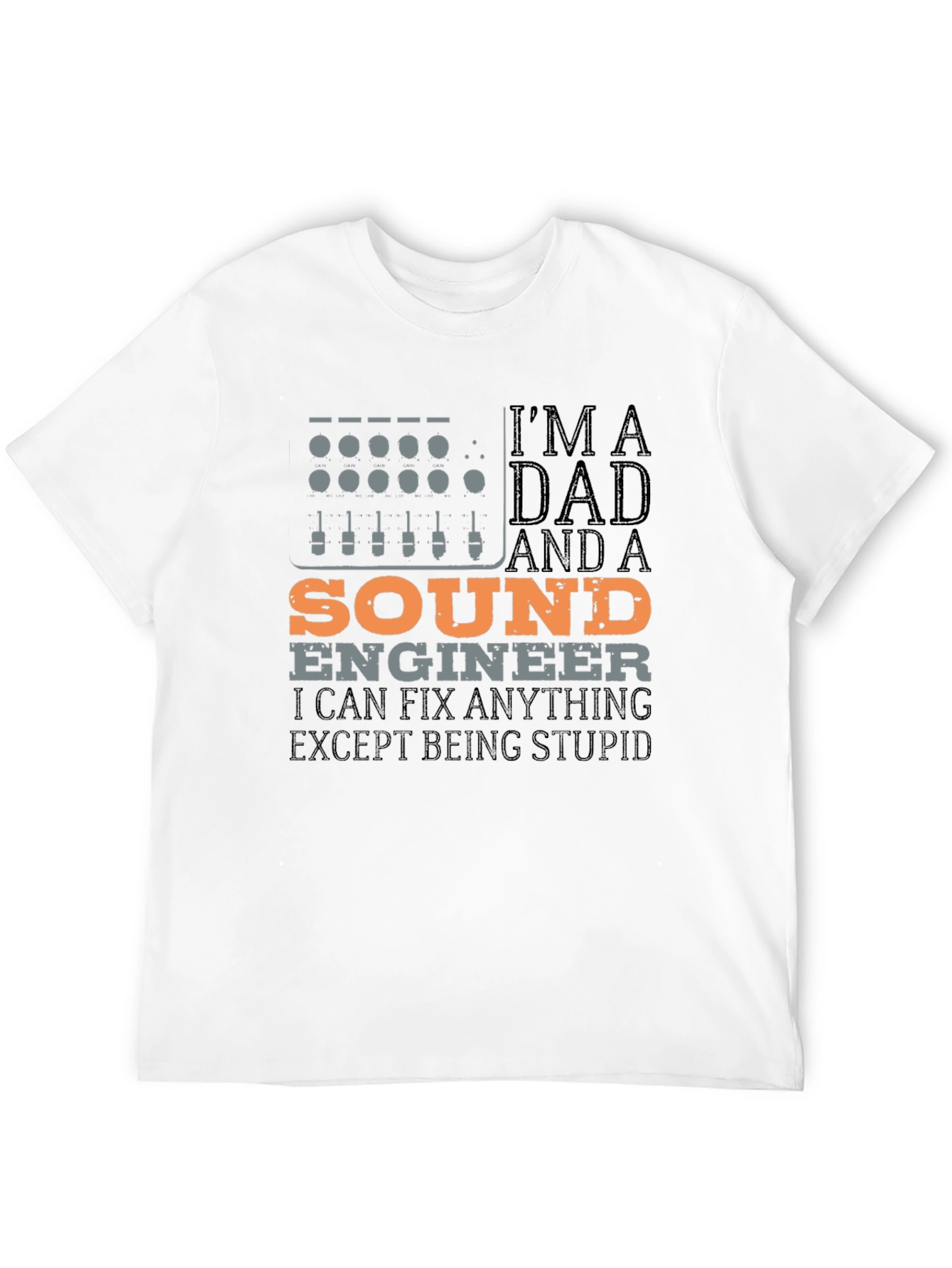 Sound Engineer Dad Graphic Tee