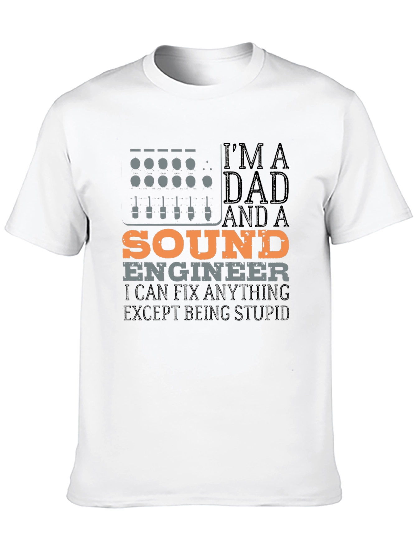 Sound Engineer Dad Graphic Tee