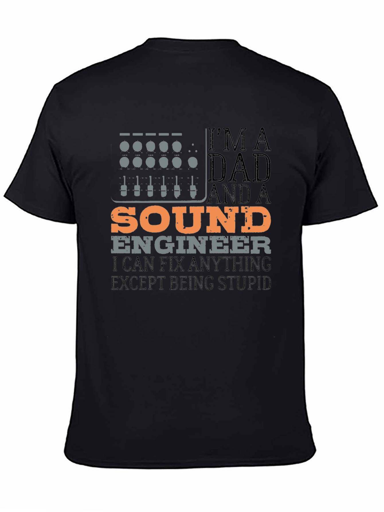 Sound Engineer Dad Graphic Tee