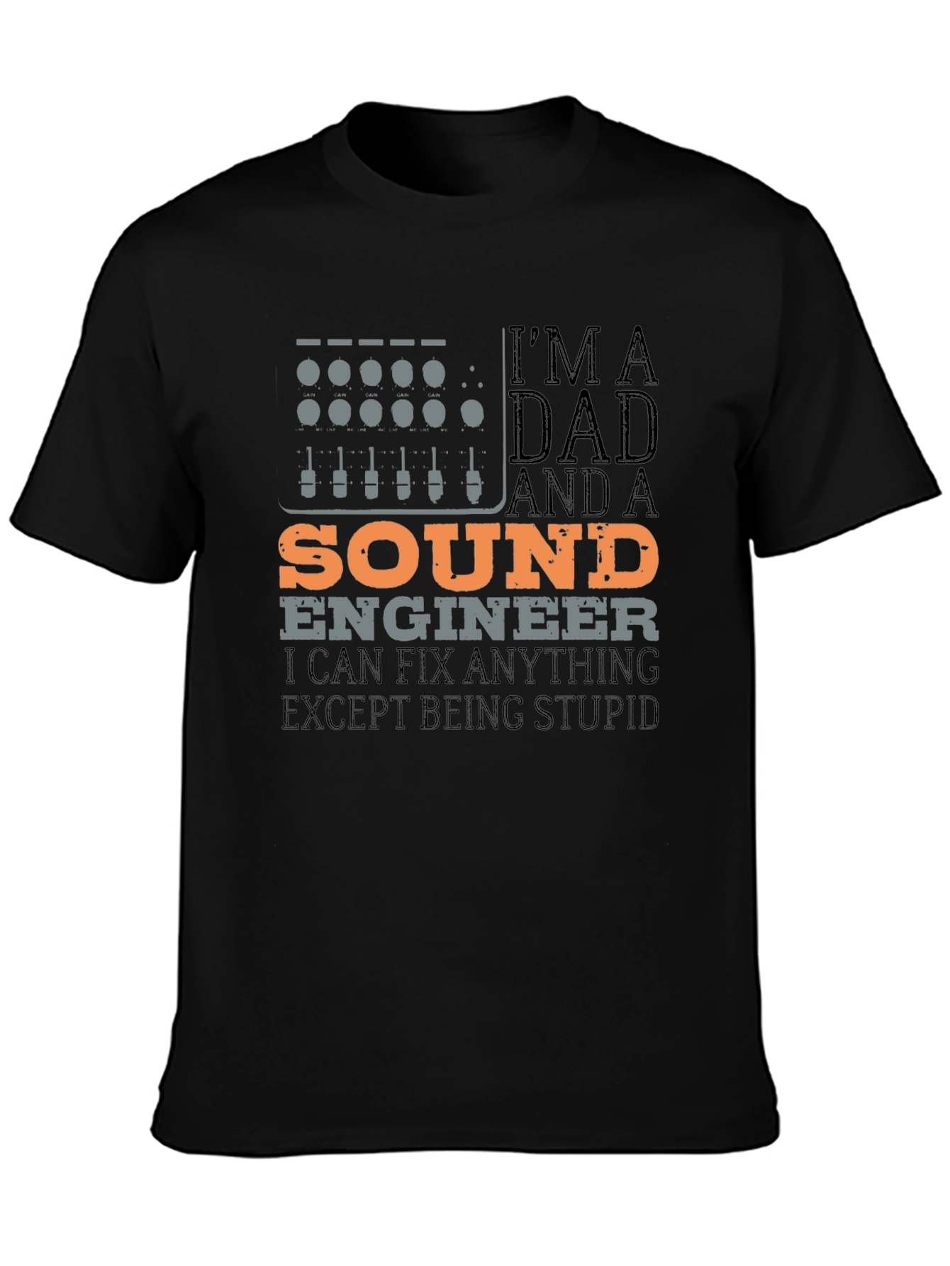 Sound Engineer Dad Graphic Tee