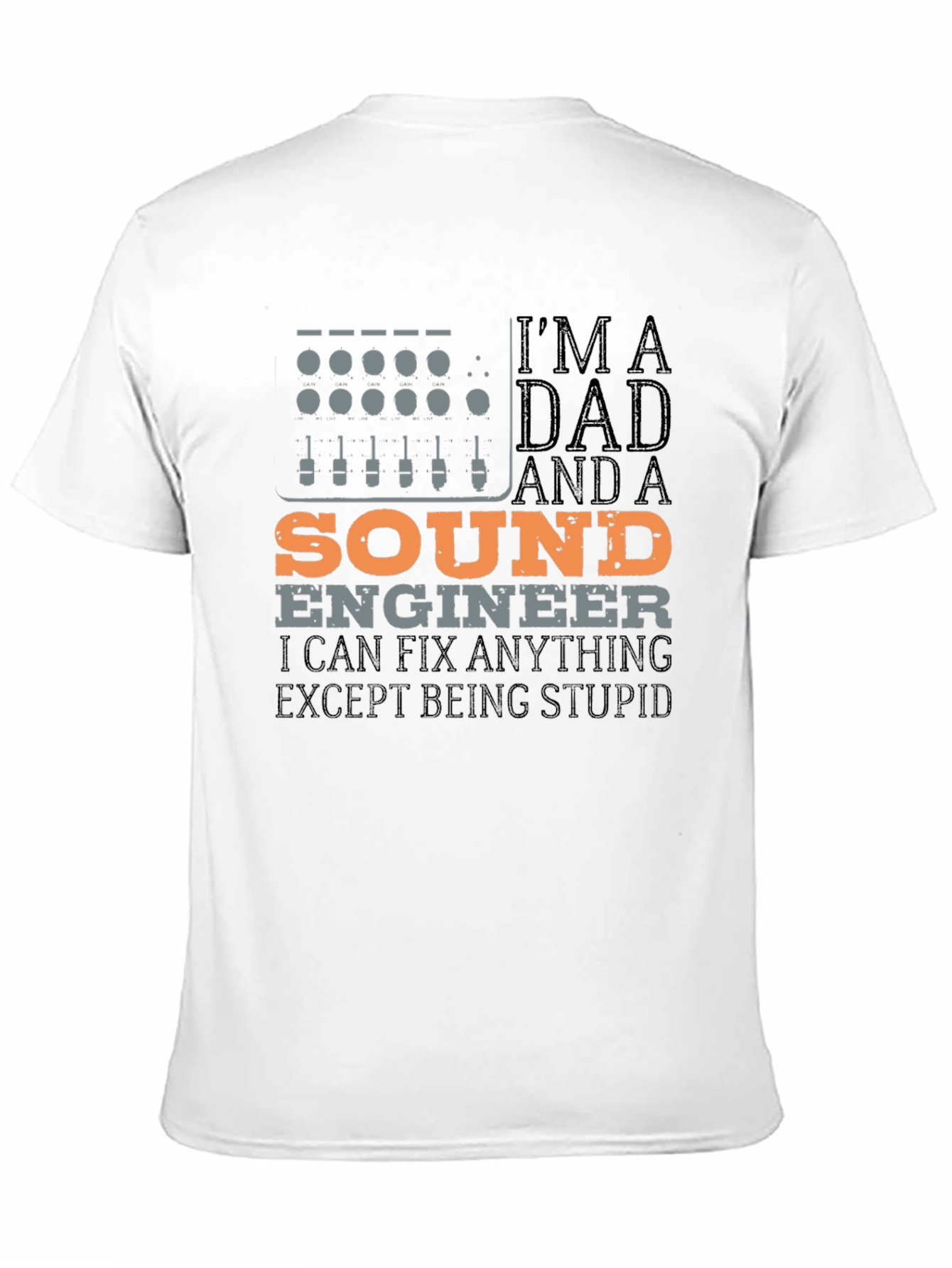 Sound Engineer Dad Graphic Tee
