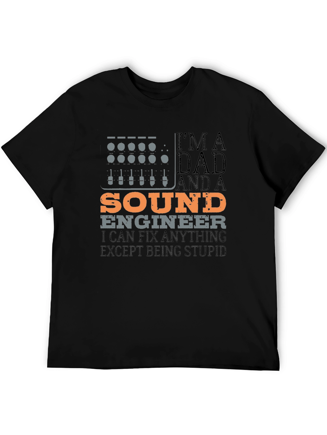 Sound Engineer Dad Graphic Tee