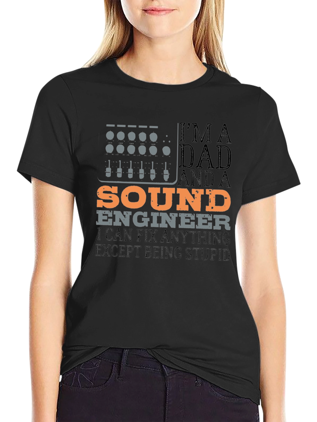 Sound Engineer Dad Graphic Tee