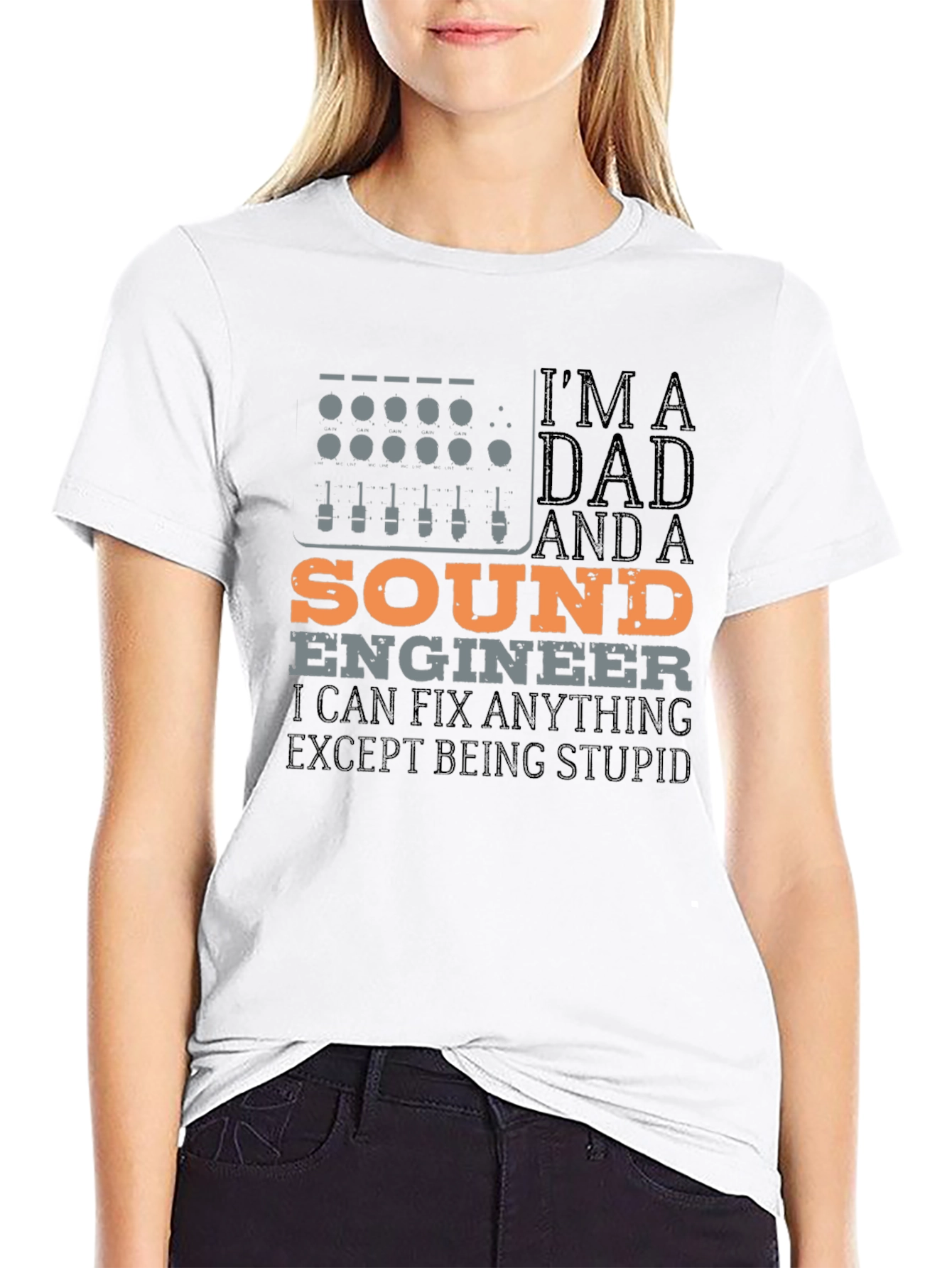 Sound Engineer Dad Graphic Tee