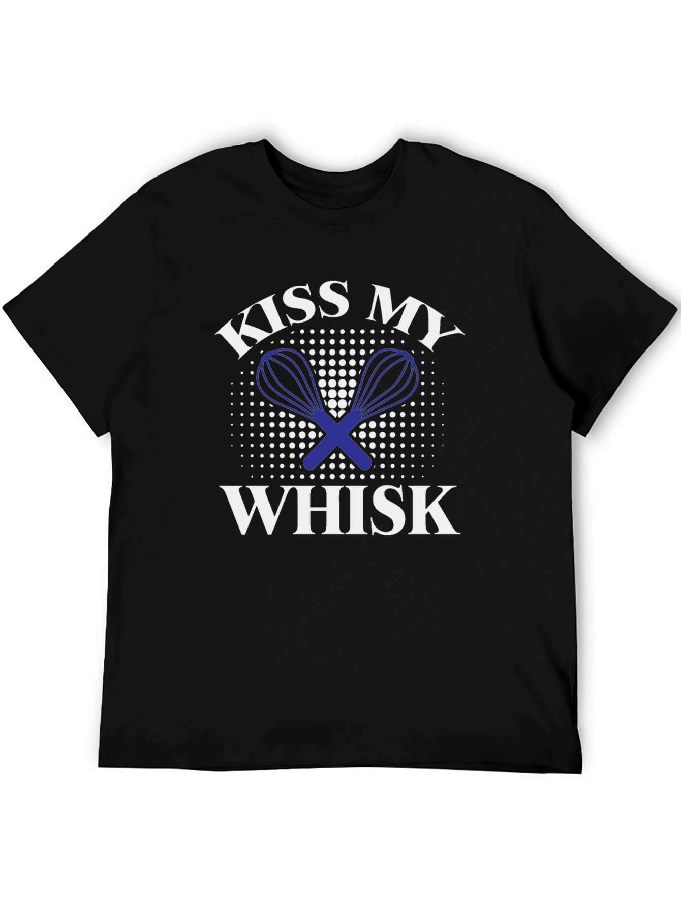 Kiss My Whisk Black T-Shirt - Funny Baking Tee