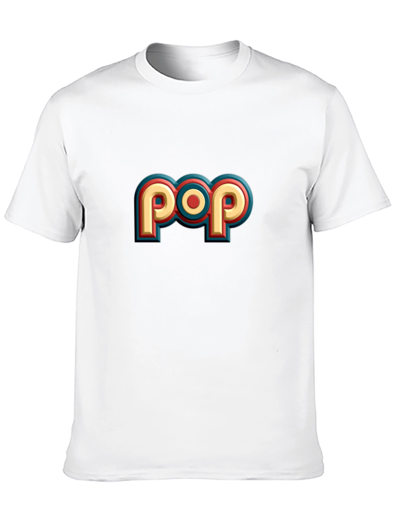 Retro POP Graphic Tee - Casual Black T-Shirt
