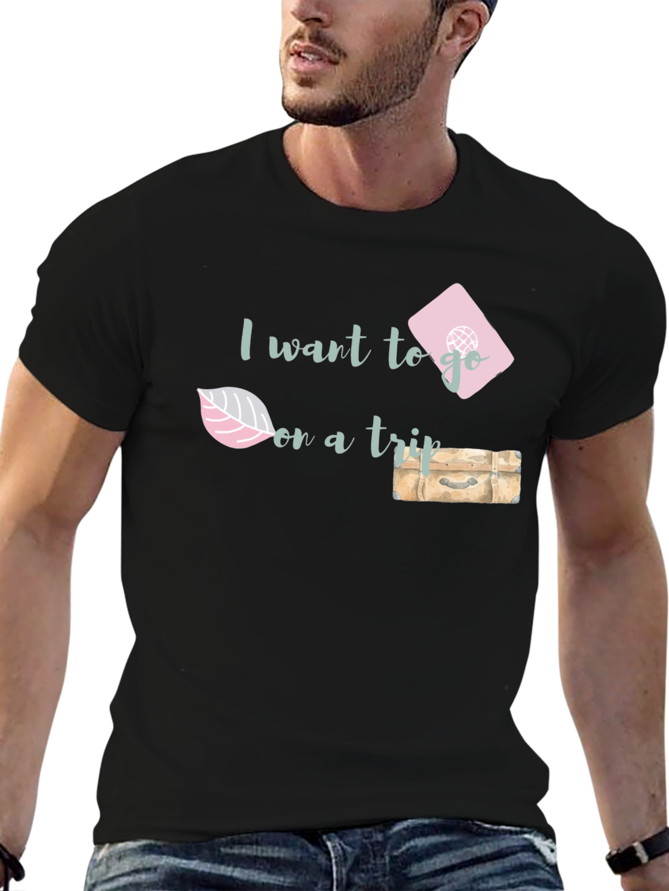 I Want to Go on a Trip Graphic T-Shirt