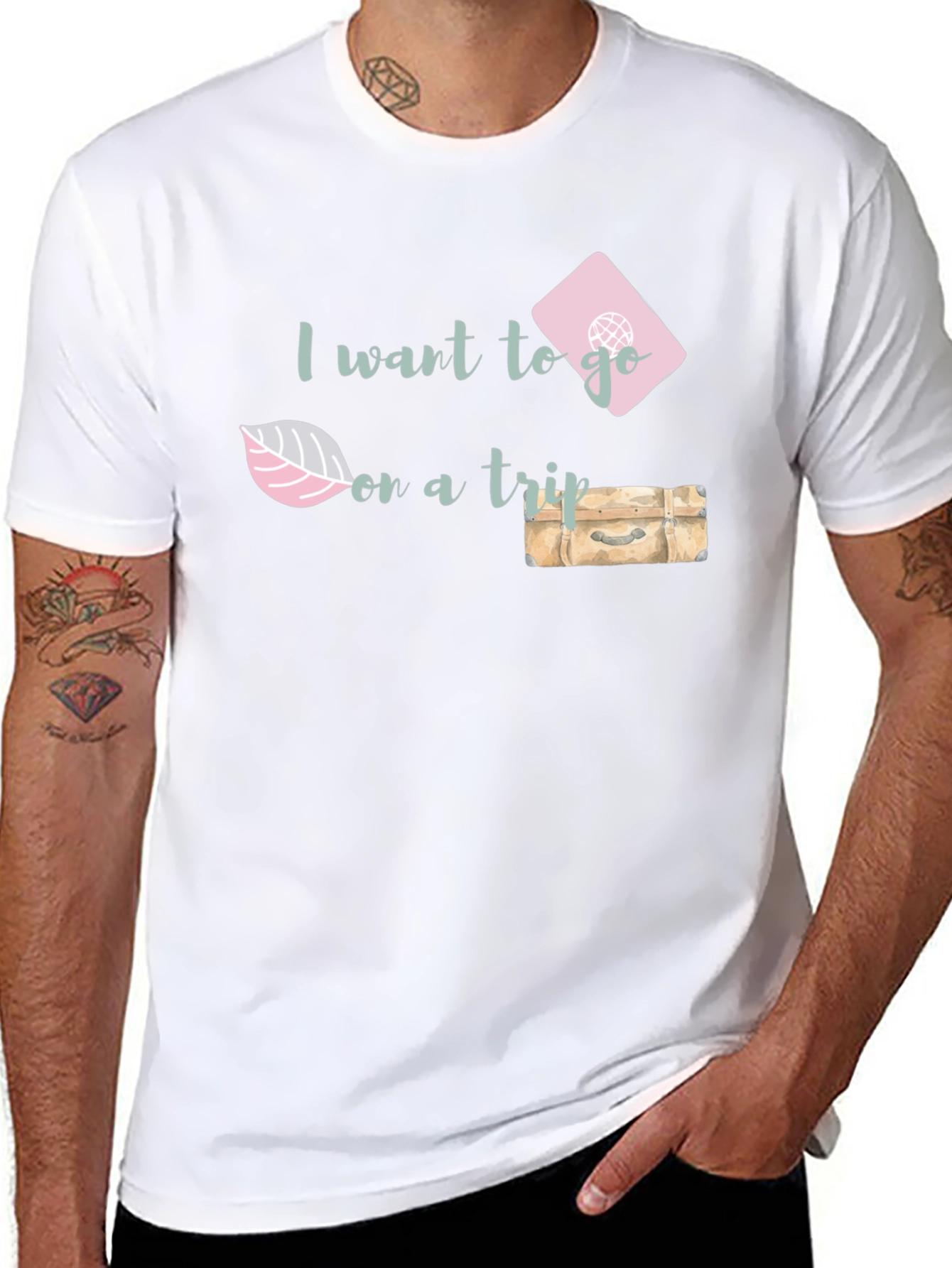 I Want to Go on a Trip Graphic T-Shirt