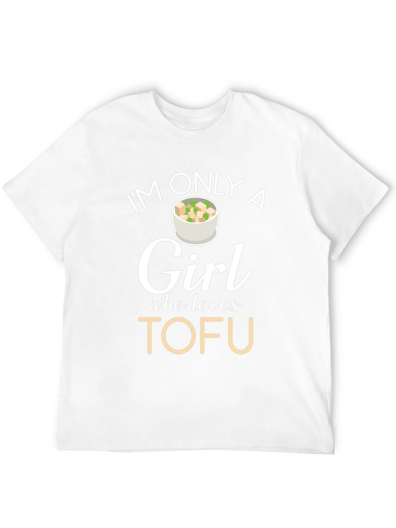 Im Only A Girl Who Loves Tofu Graphic T-Shirt