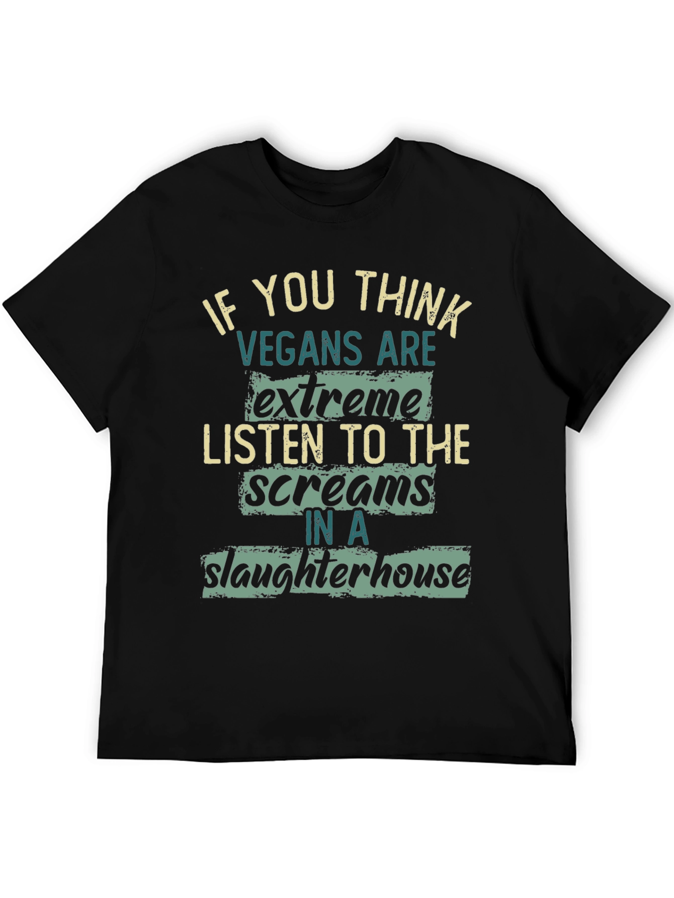 Vegan Statement Graphic T-Shirt - Slaughterhouse