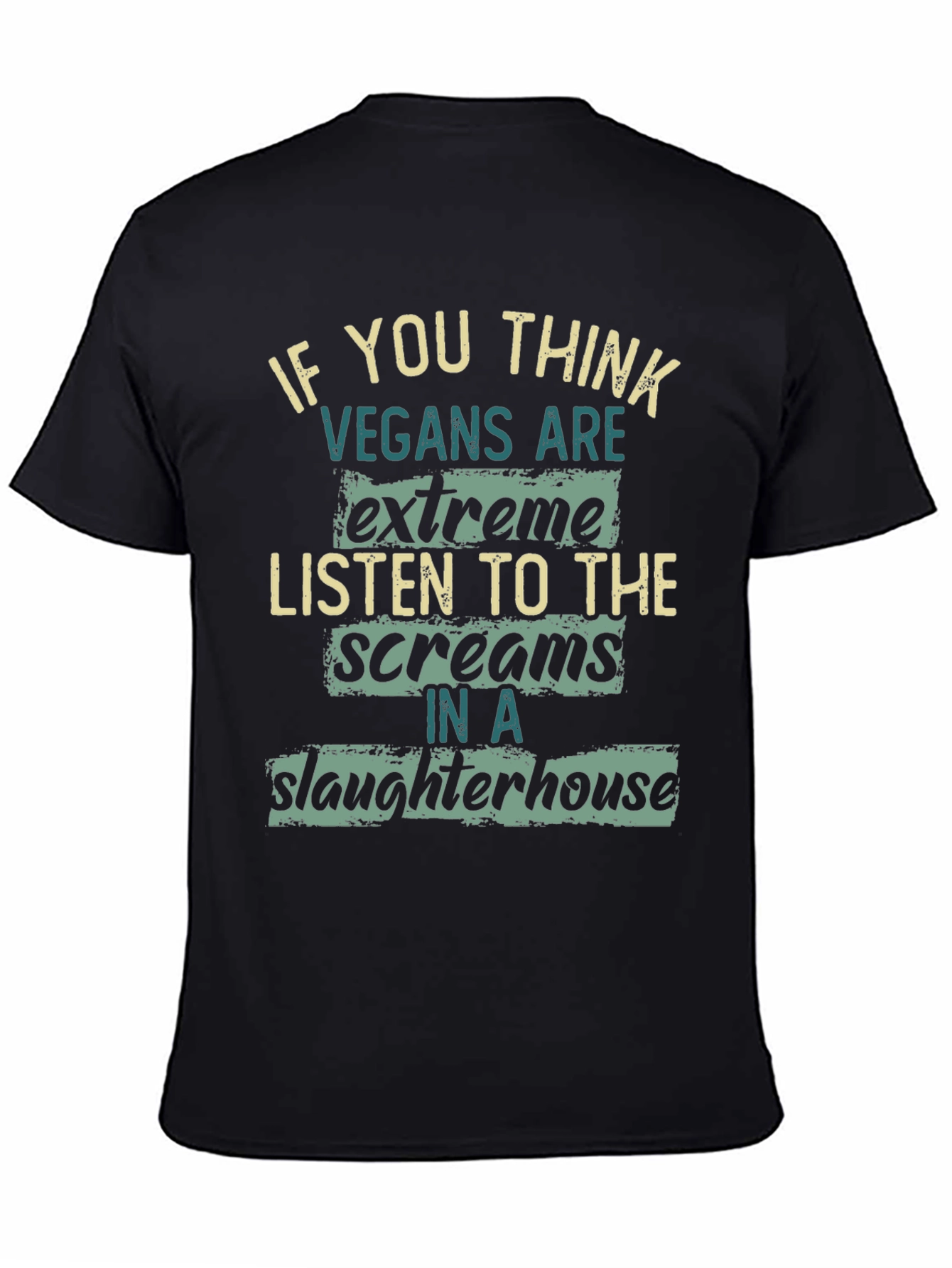 Vegan Statement Graphic T-Shirt - Slaughterhouse