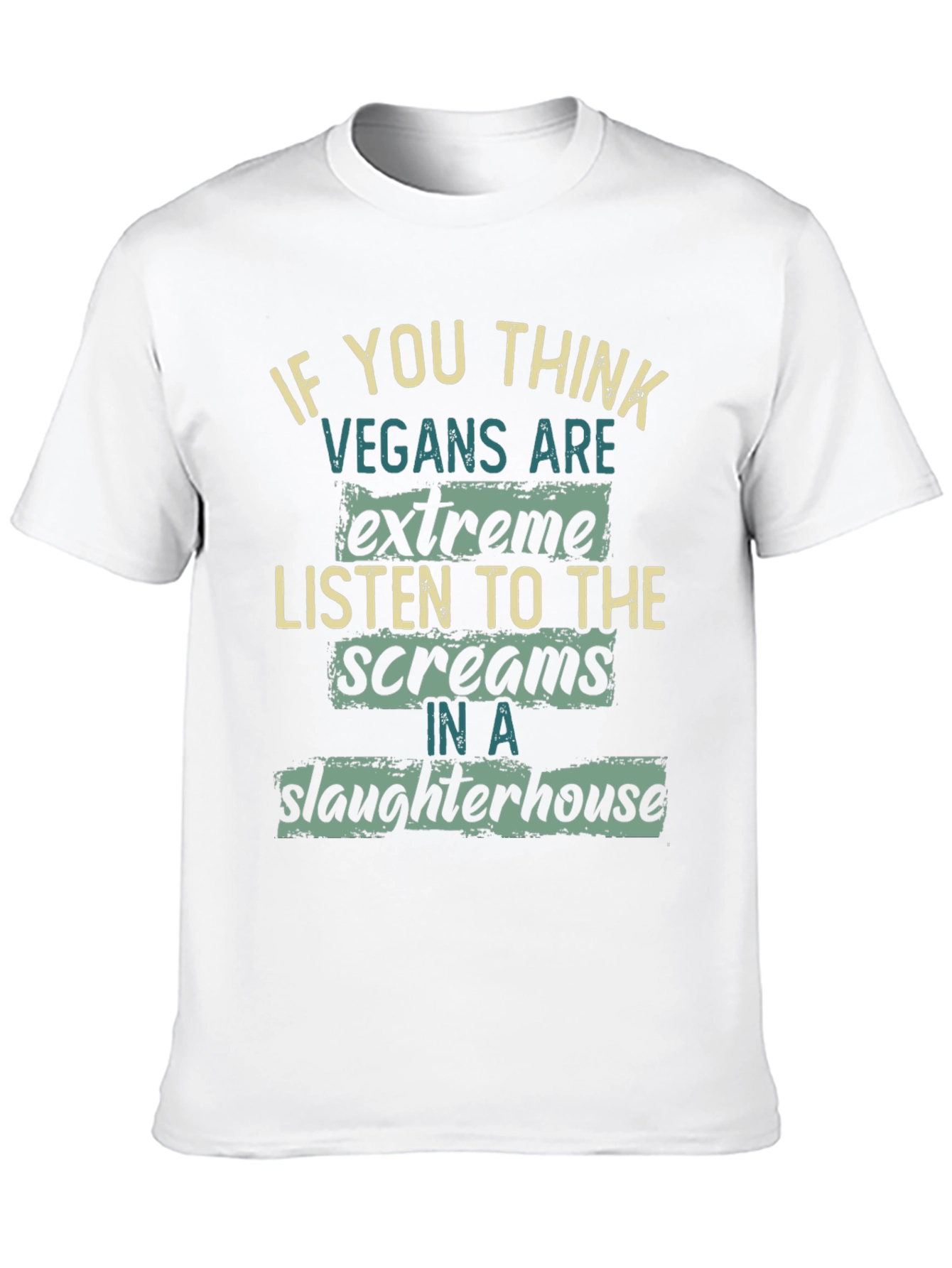Vegan Statement Graphic T-Shirt - Slaughterhouse