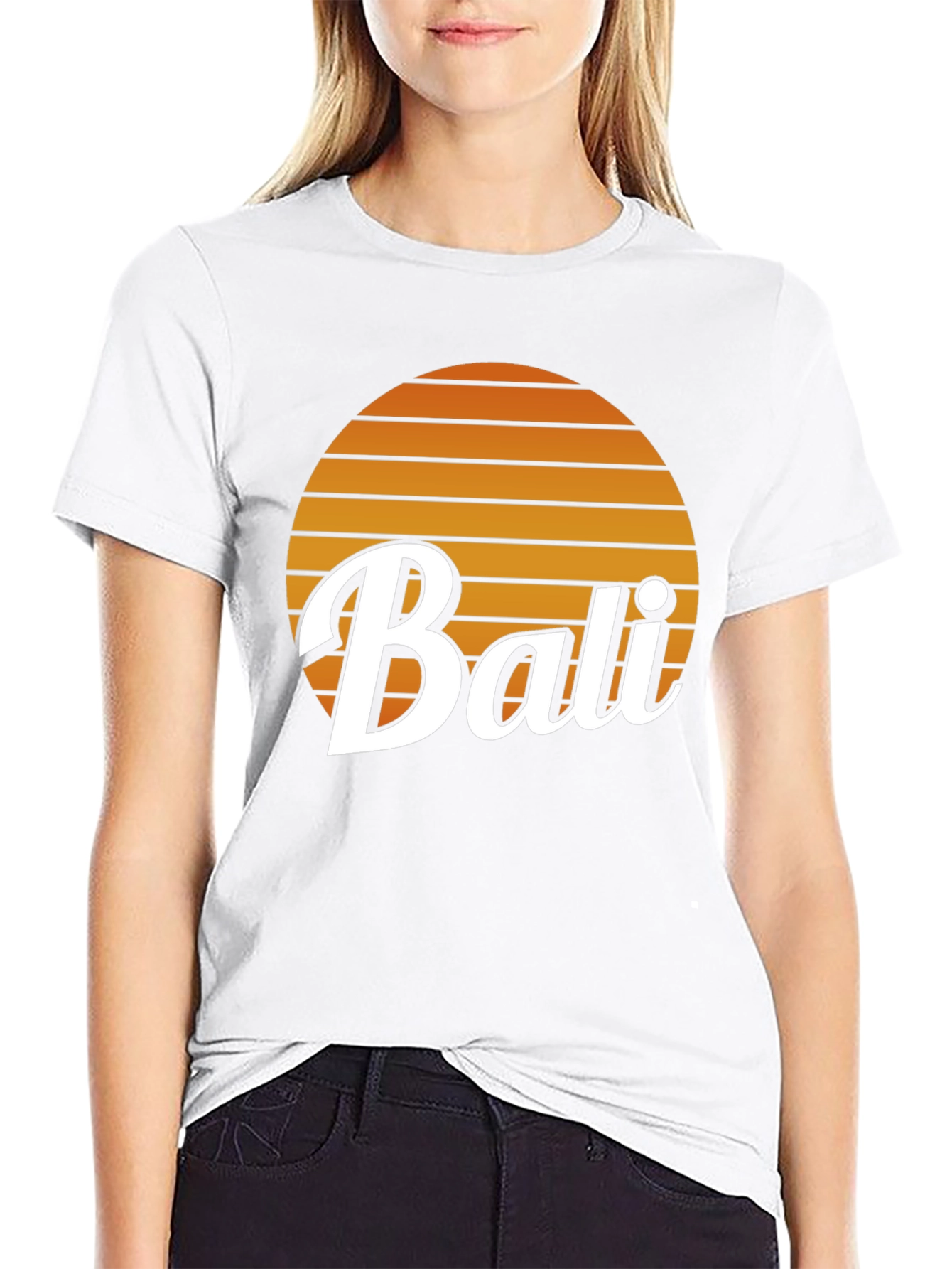 Bali Sunset Graphic Tee - Retro Vacation Vibes