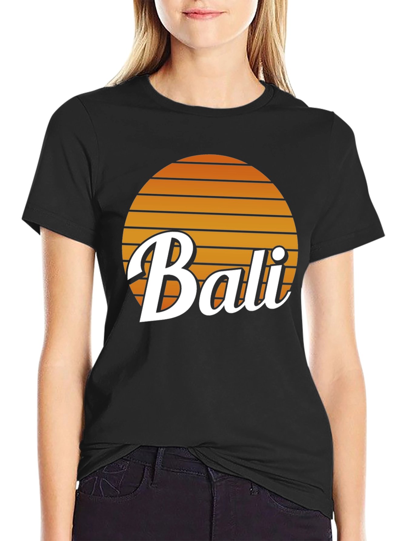 Bali Sunset Graphic Tee - Retro Vacation Vibes