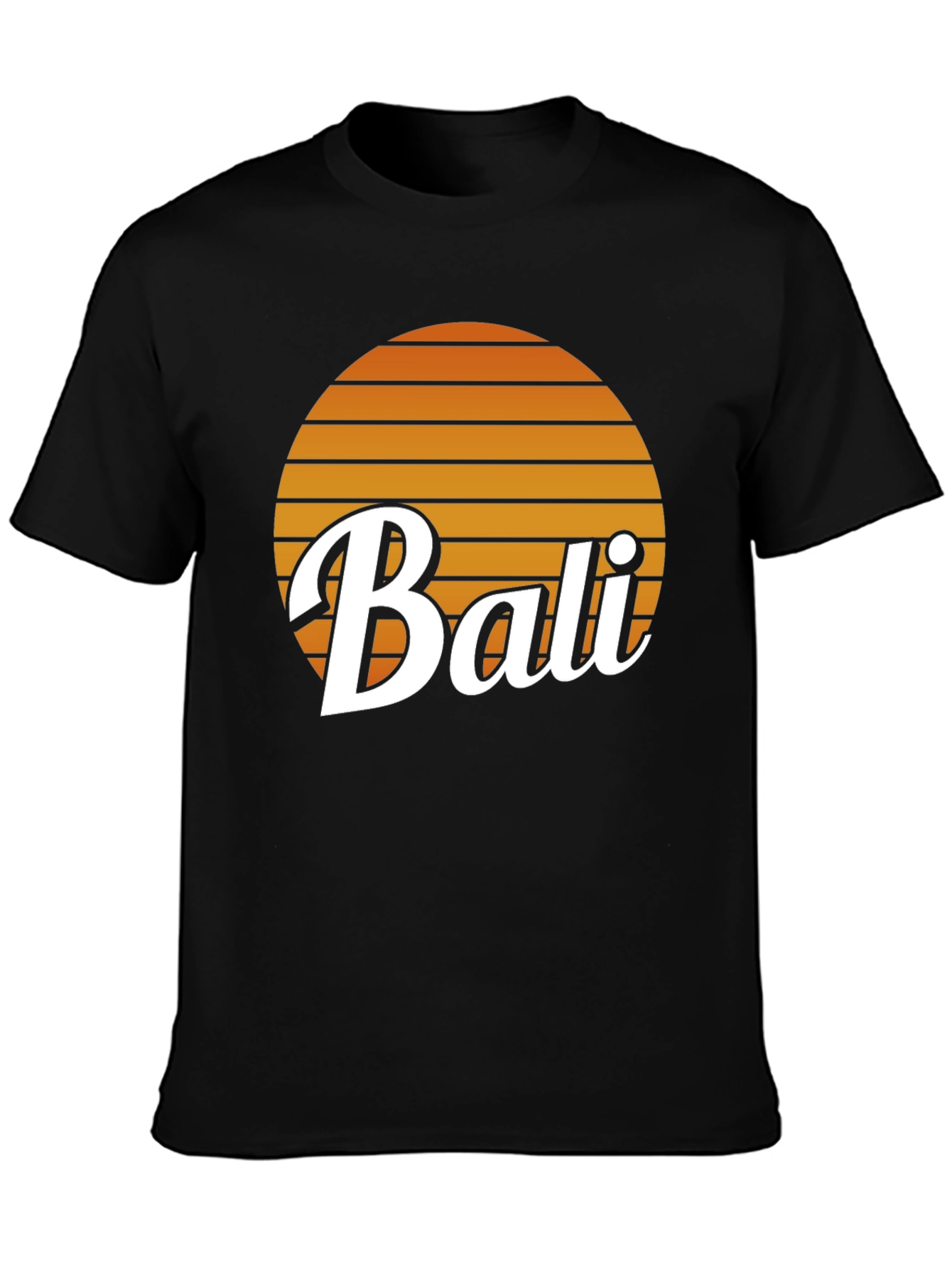 Bali Sunset Graphic Tee - Retro Vacation Vibes