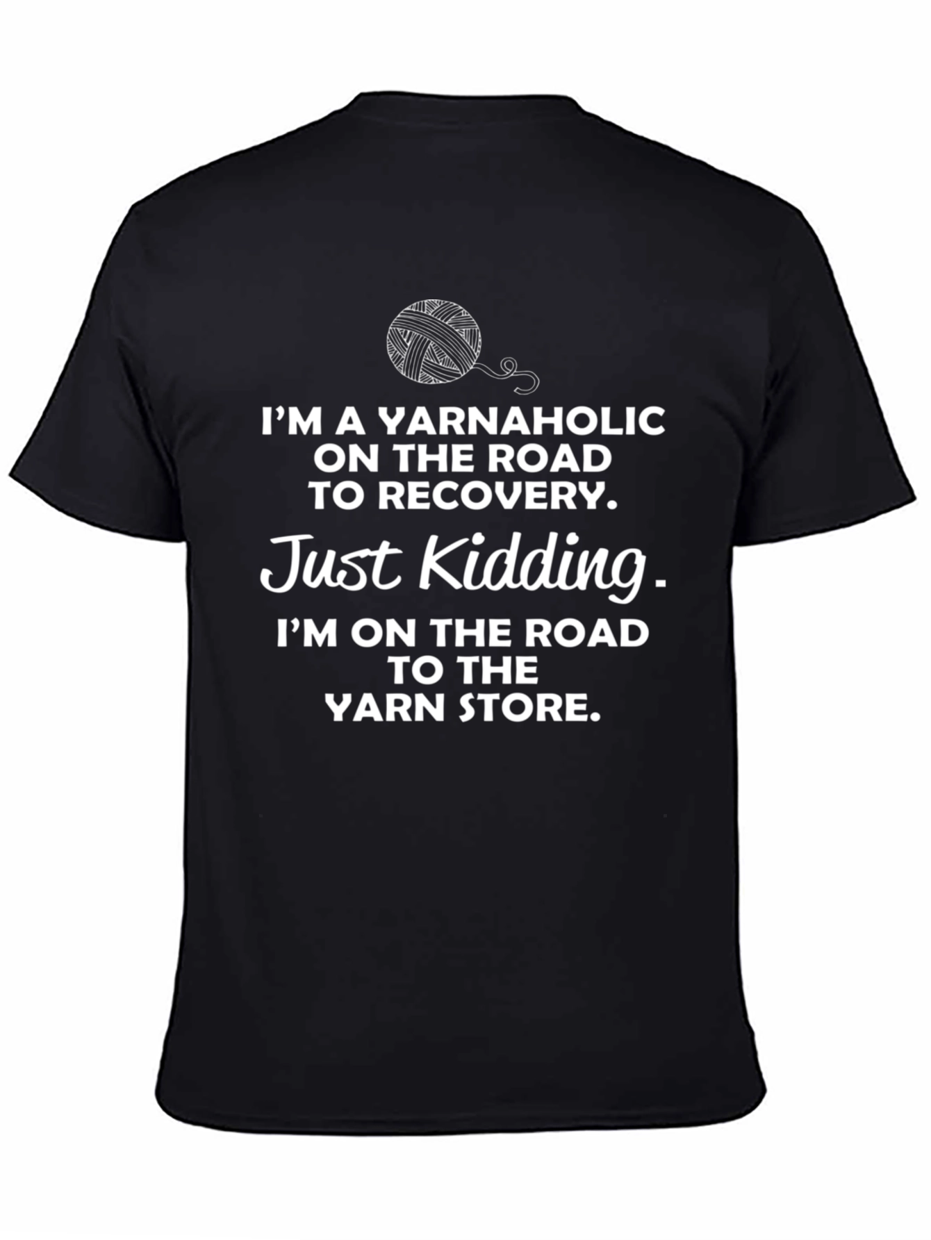 Yarnaholic T-Shirt - Knitting Humor Tee
