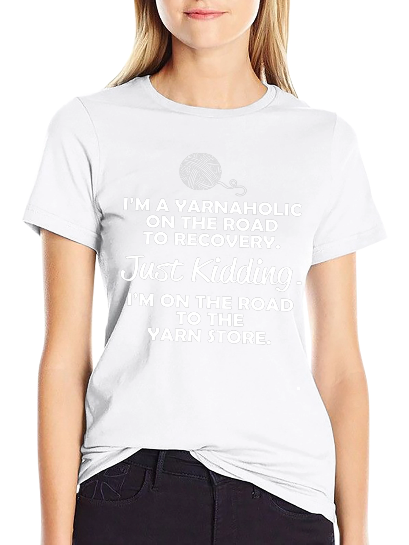 Yarnaholic T-Shirt - Knitting Humor Tee