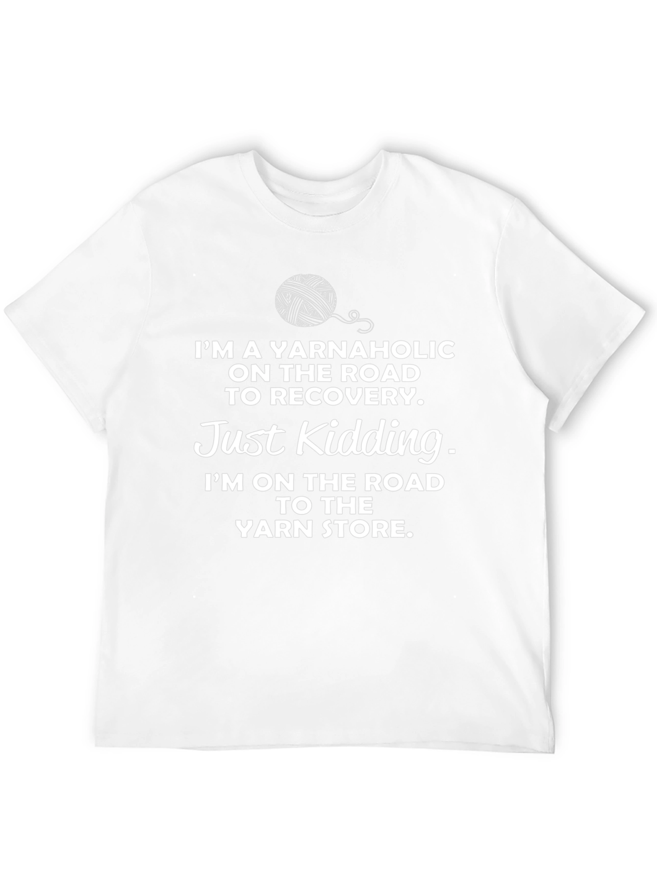 Yarnaholic T-Shirt - Knitting Humor Tee
