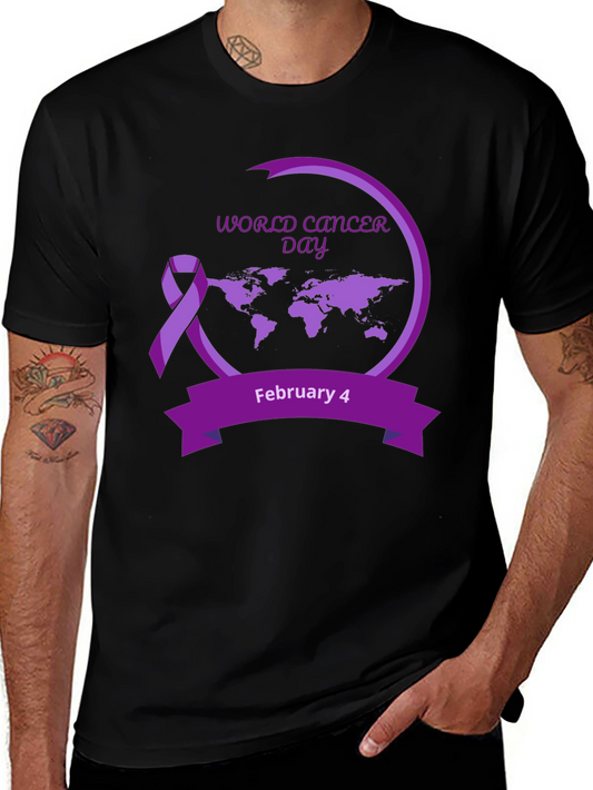 World Cancer Day Black T-Shirt