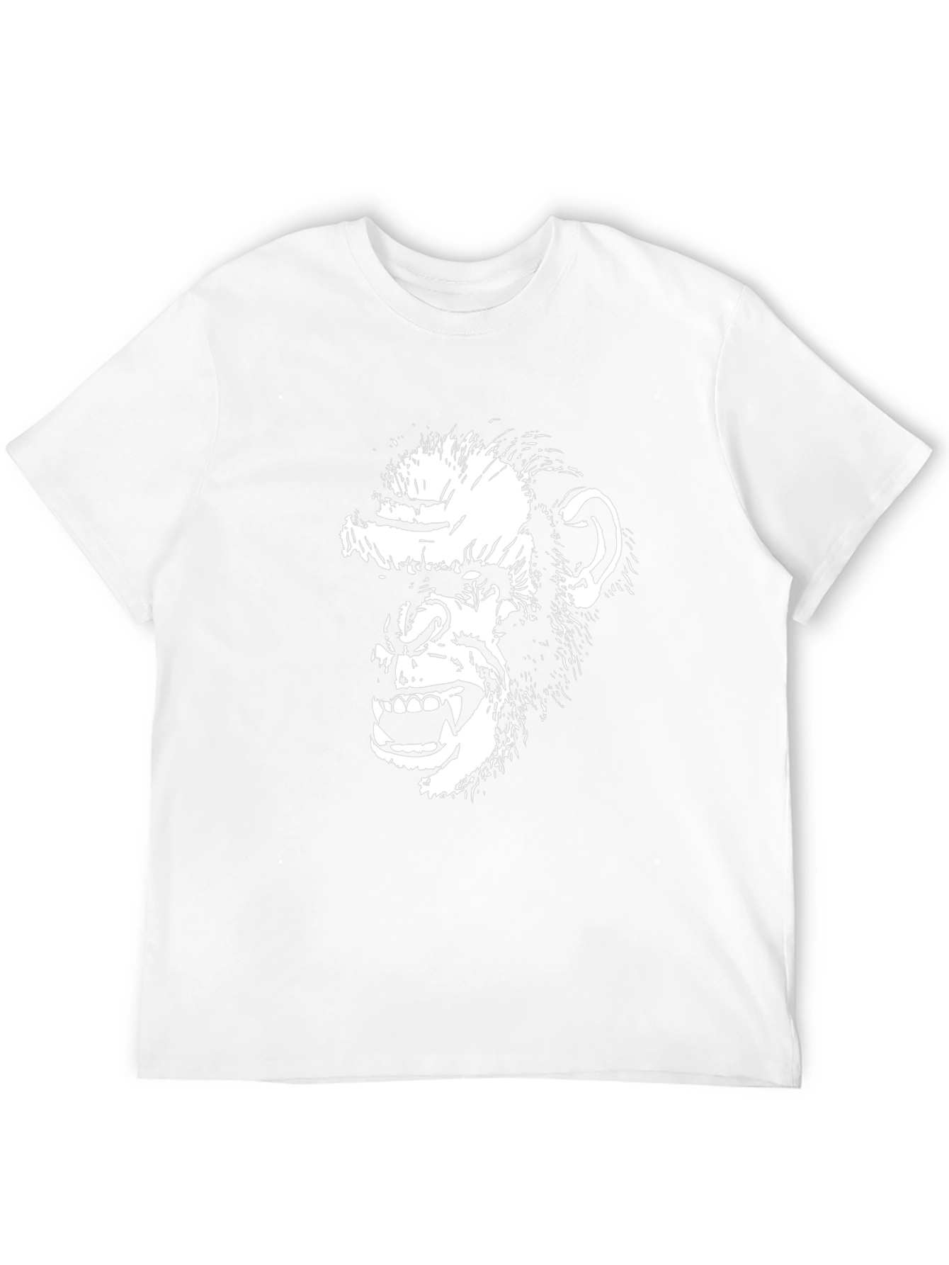 Ape Face Graphic Tee - Mens Black Cotton T-Shirt