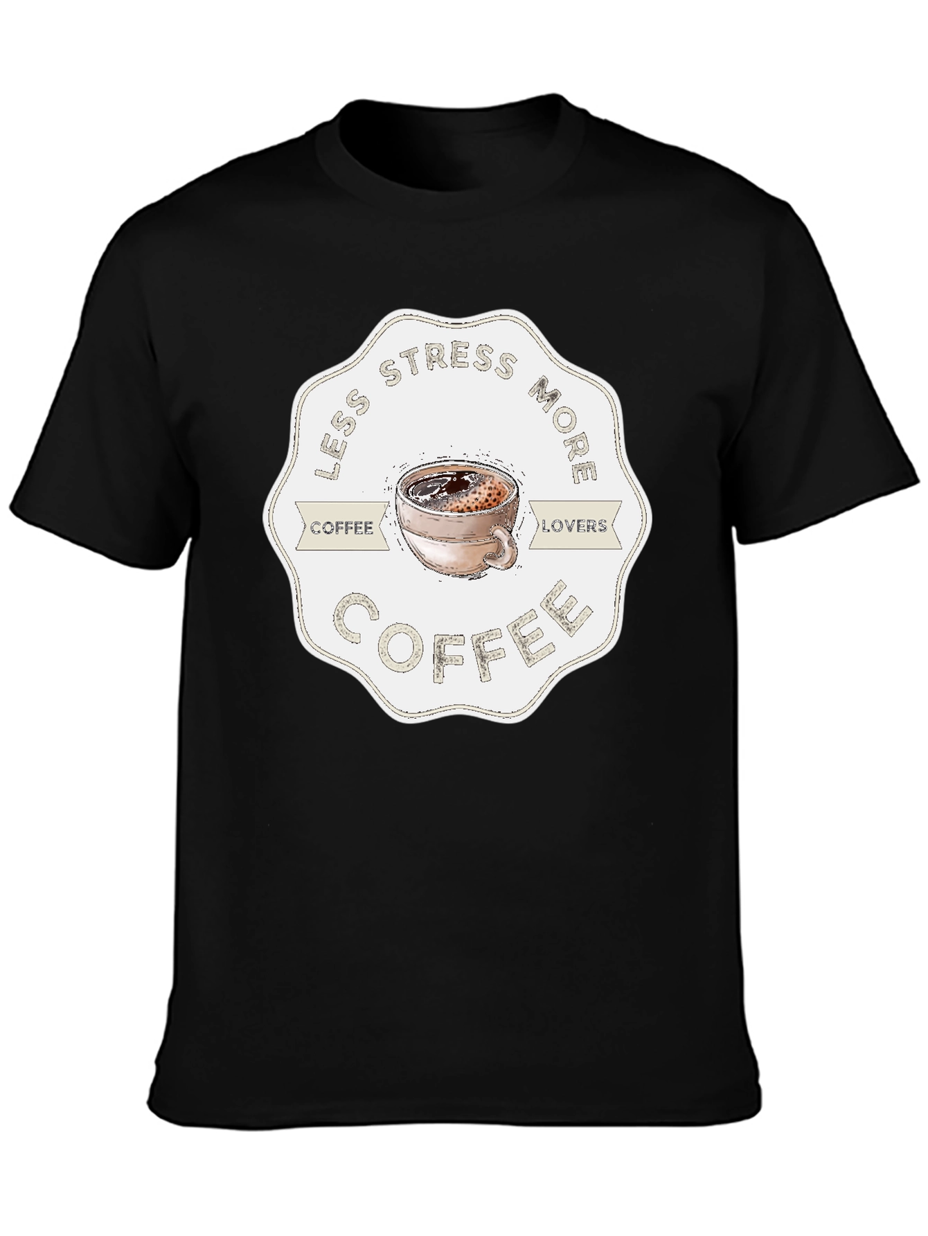 Less Stress More Coffee Graphic Tee