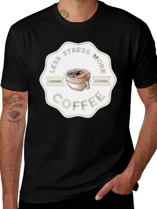 Less Stress More Coffee Graphic Tee