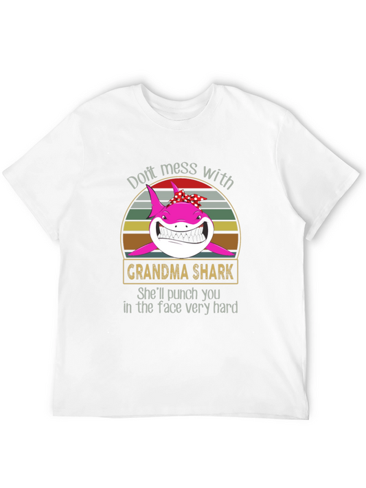 Grandma Shark Graphic T-Shirt