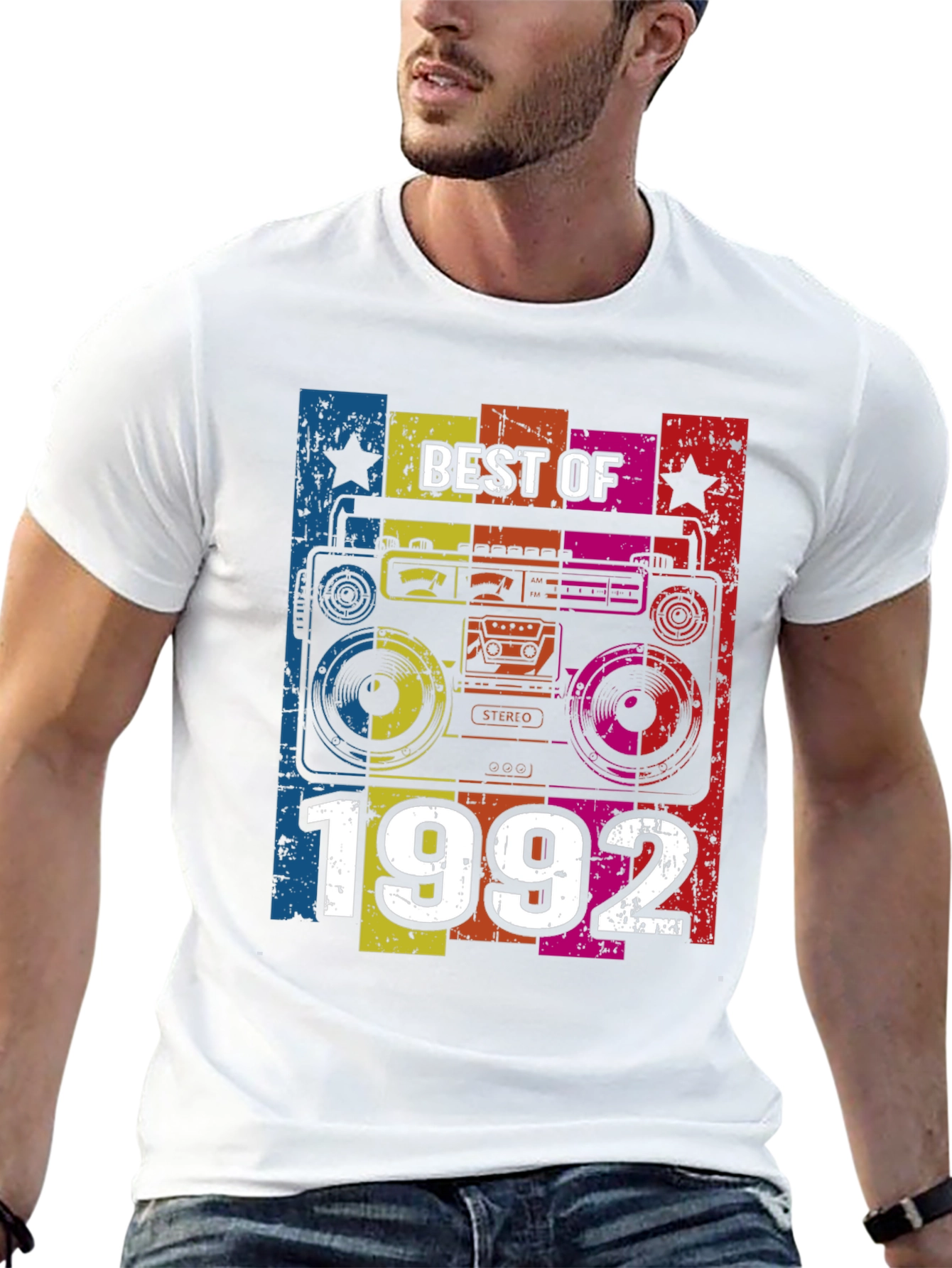 Best of 1992 Graphic Tee - Retro Boombox Design