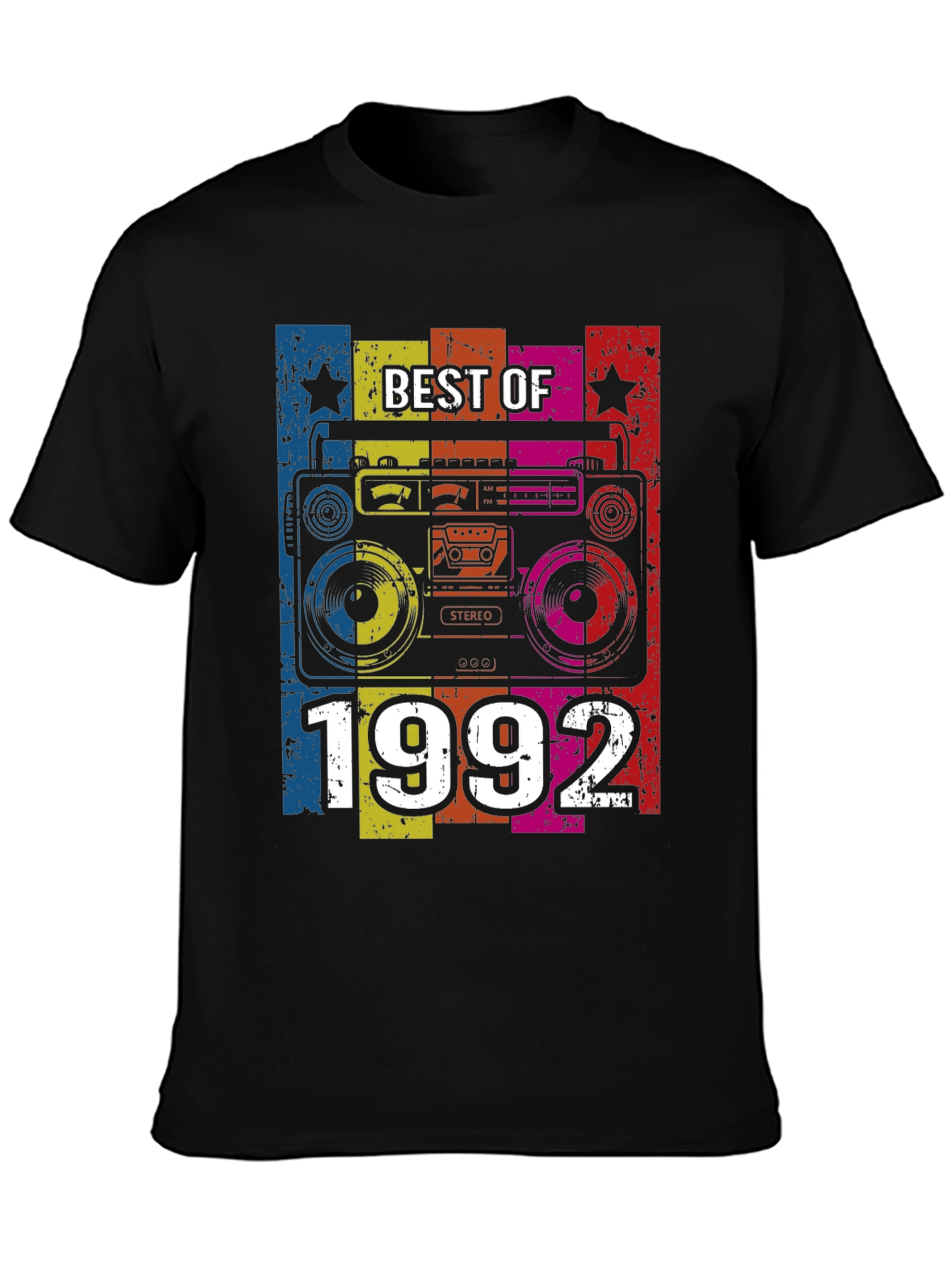 Best of 1992 Graphic Tee - Retro Boombox Design