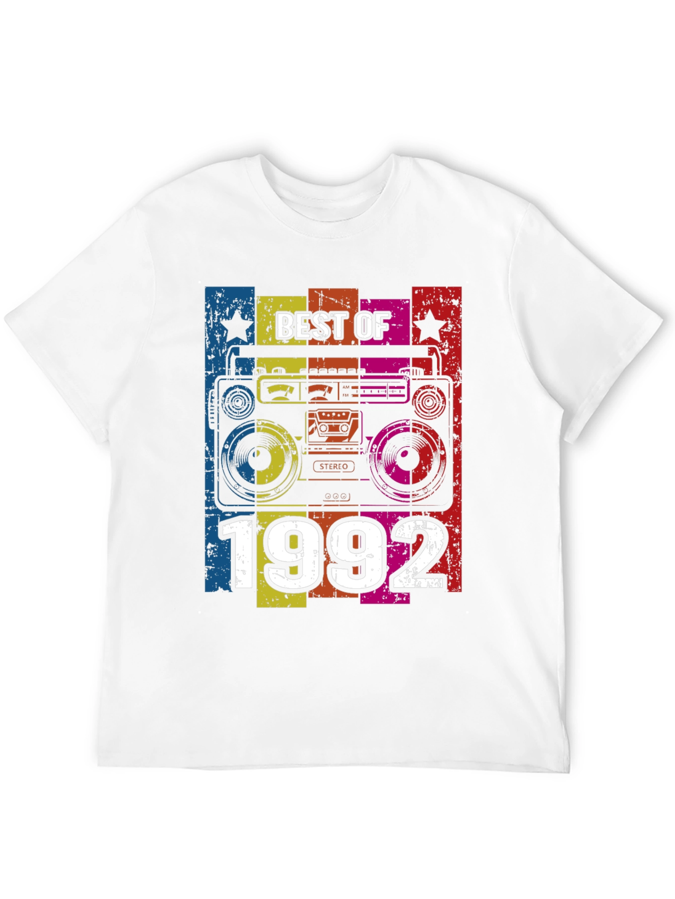 Best of 1992 Graphic Tee - Retro Boombox Design