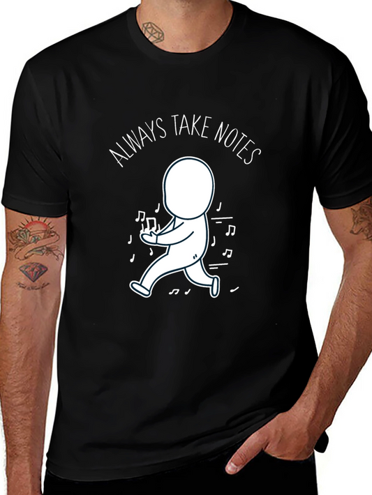 Always Take Notes Graphic Tee - Unique Design