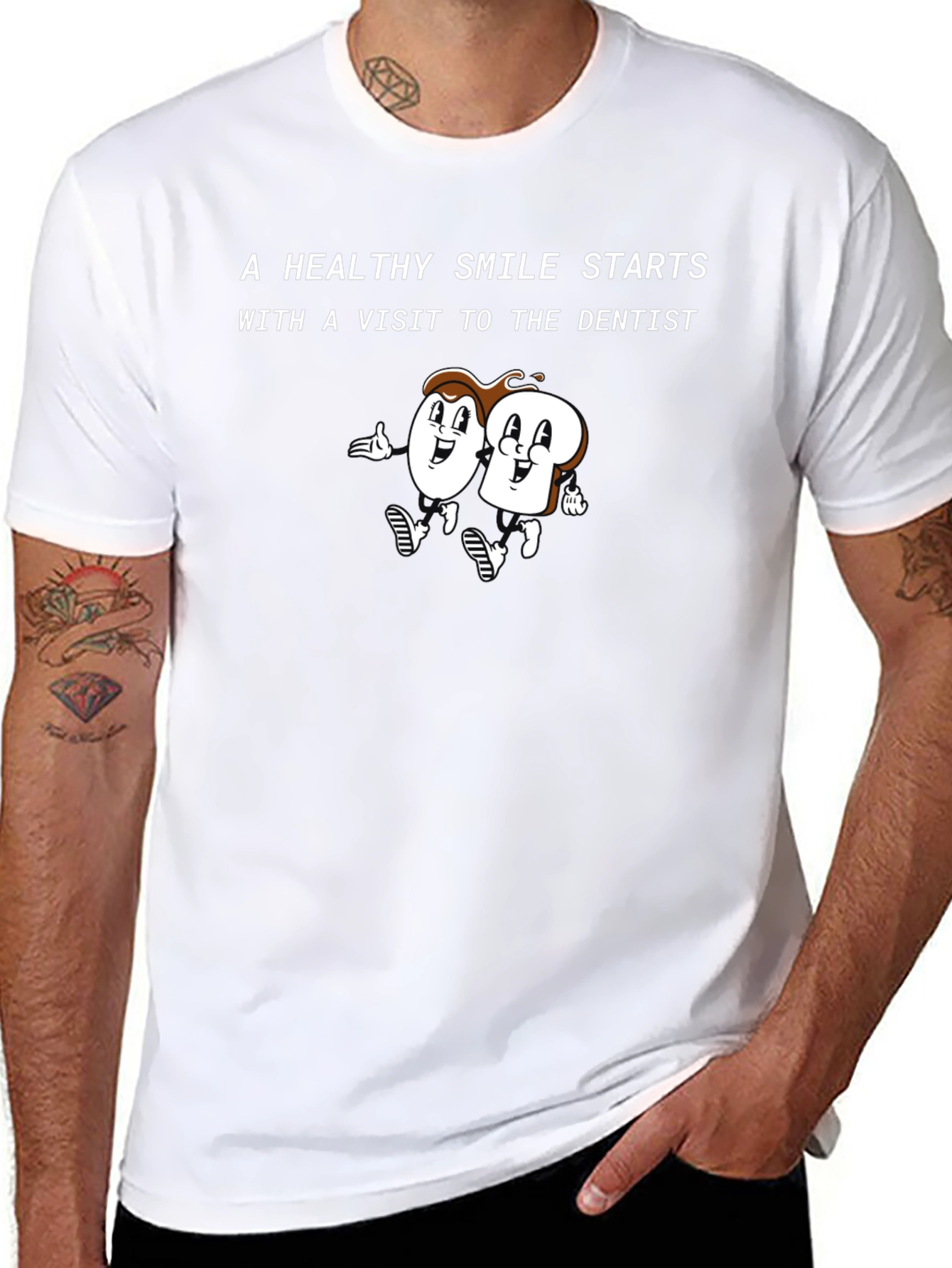 Healthy Smile Dentist Visit Black T-Shirt