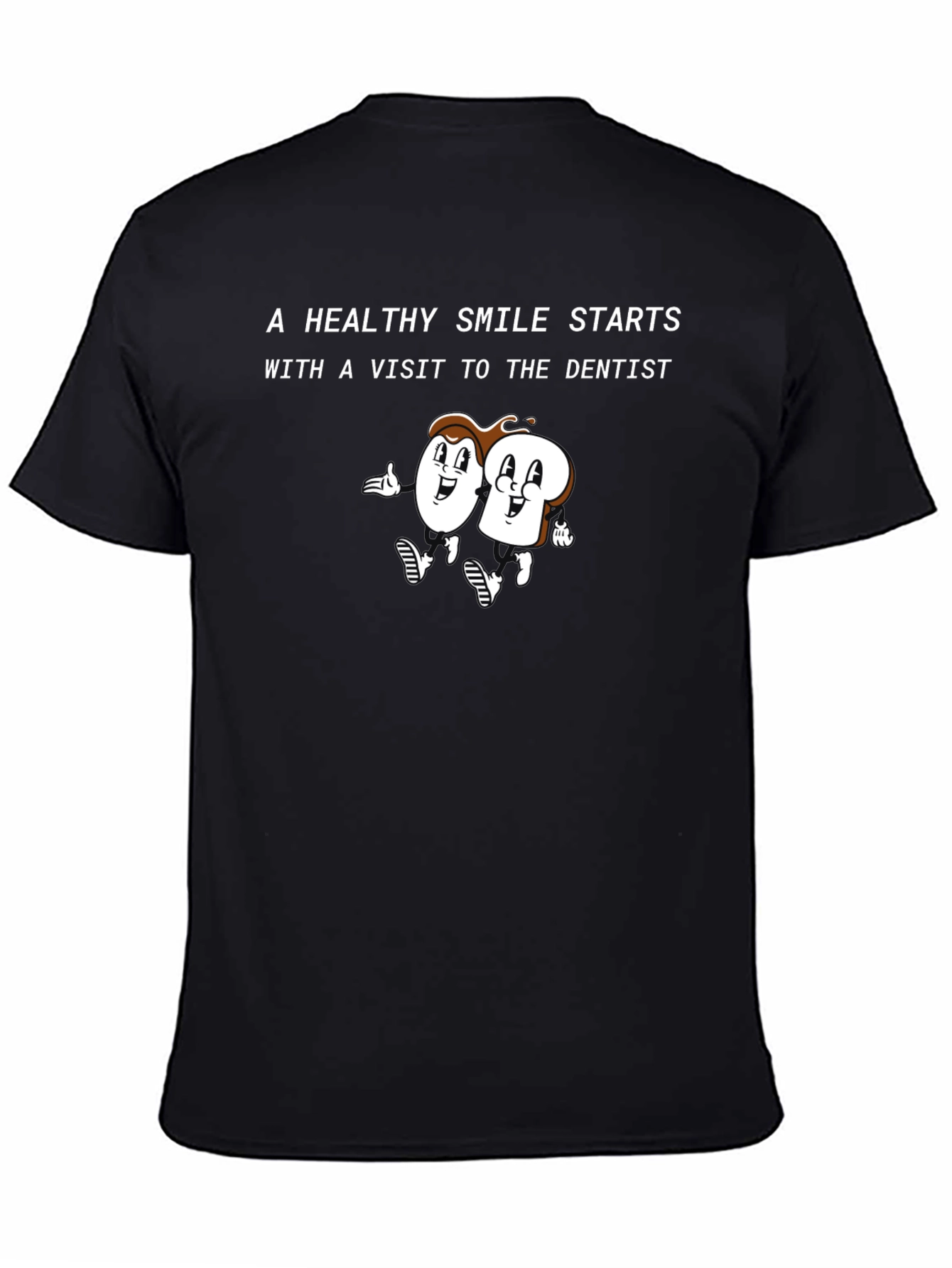 Healthy Smile Dentist Visit Black T-Shirt
