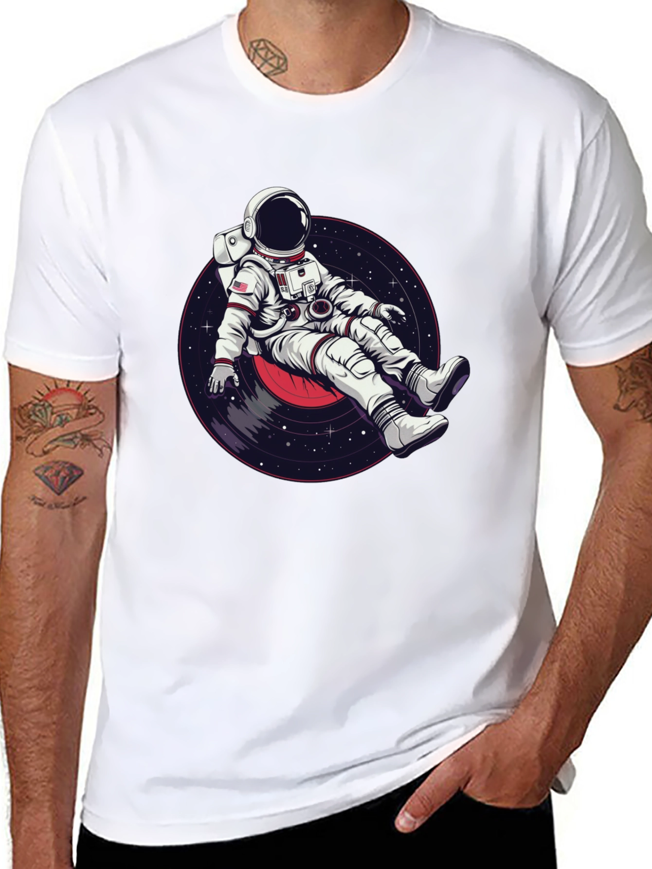 Astronaut Record T-Shirt - Space Music