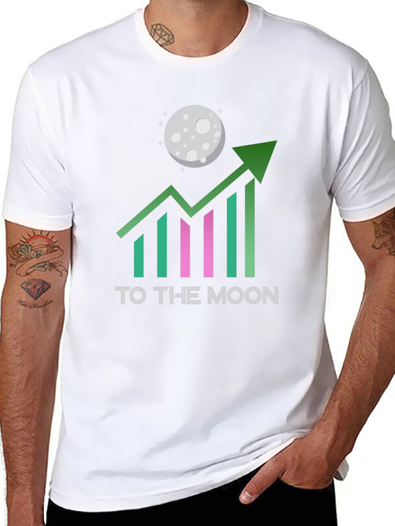 To The Moon Graphic Tee - Crypto HODL
