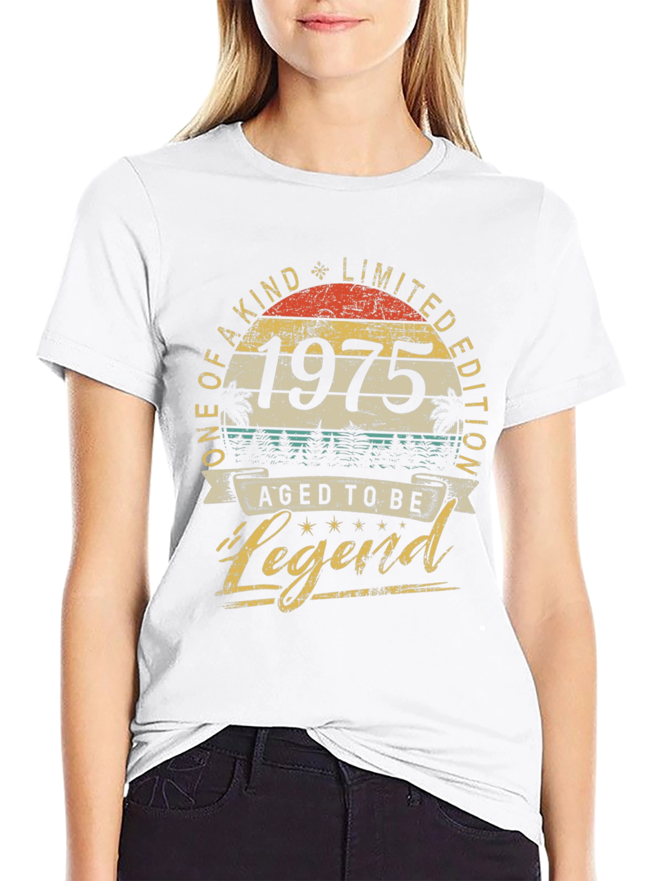 1975 Aged to Be Legend Black T-Shirt